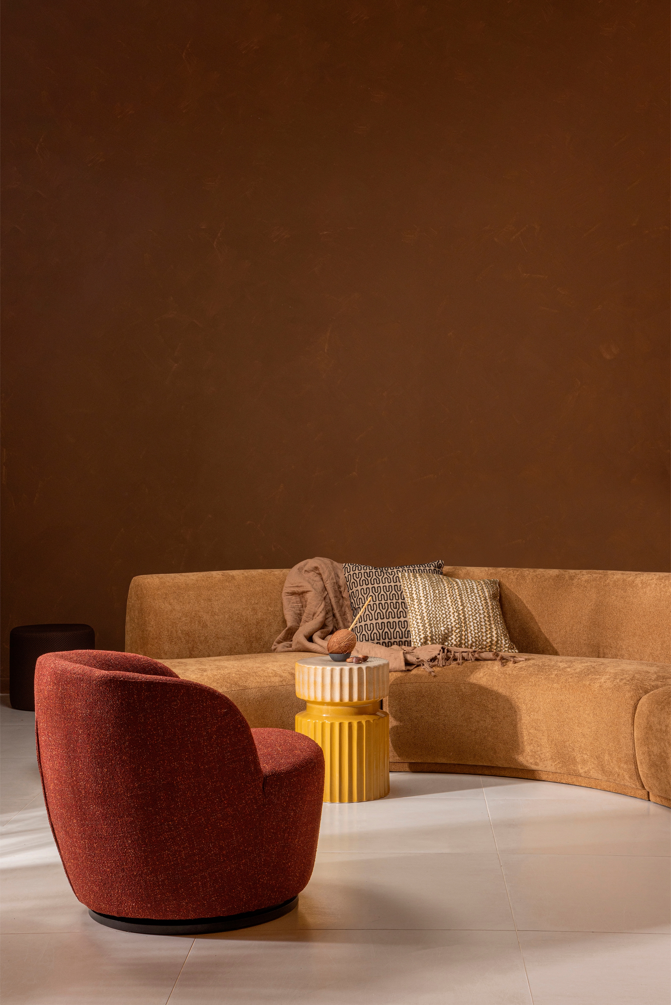WOOOD Big-Sofa »Batavier«, Halbrundes Sofa, Breite 336 cm
