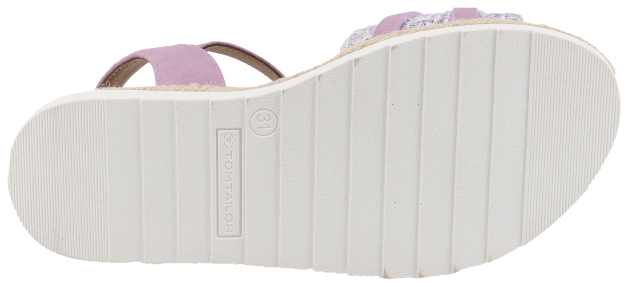 TOM TAILOR Riemchensandale, Plateau, Sandalette, Sommerschuh mit verstellbarer Schnalle
