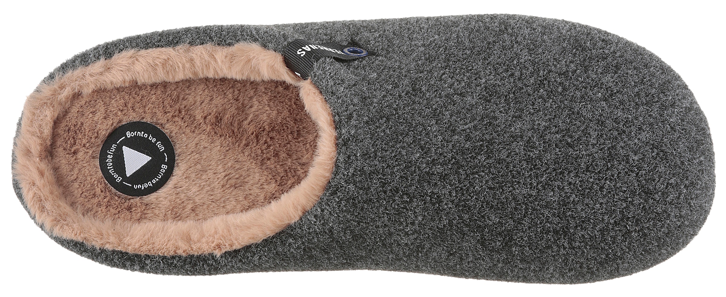 VERBENAS Pantoffel »Eagle Picos Pet«, Hausschuh, Clog, Wohlfühlschuh mit Label