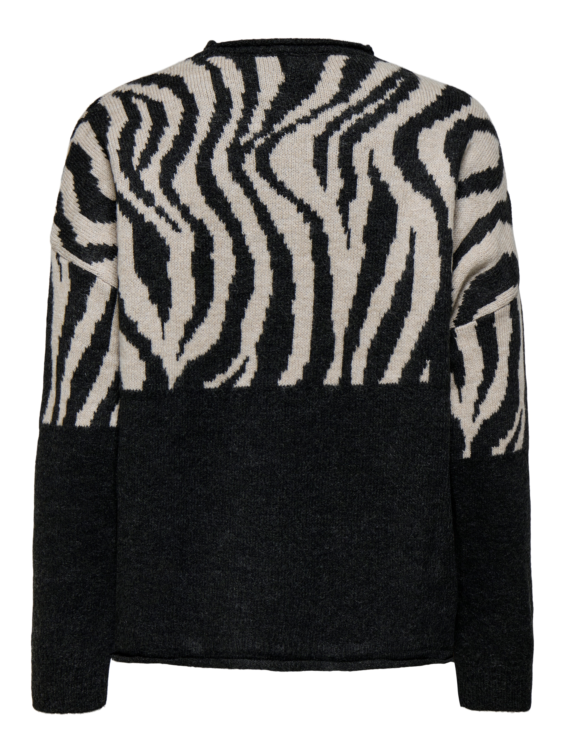 ONLY Rundhalspullover »ONLJADE ZEBRA LS O-NECK CC KNT«