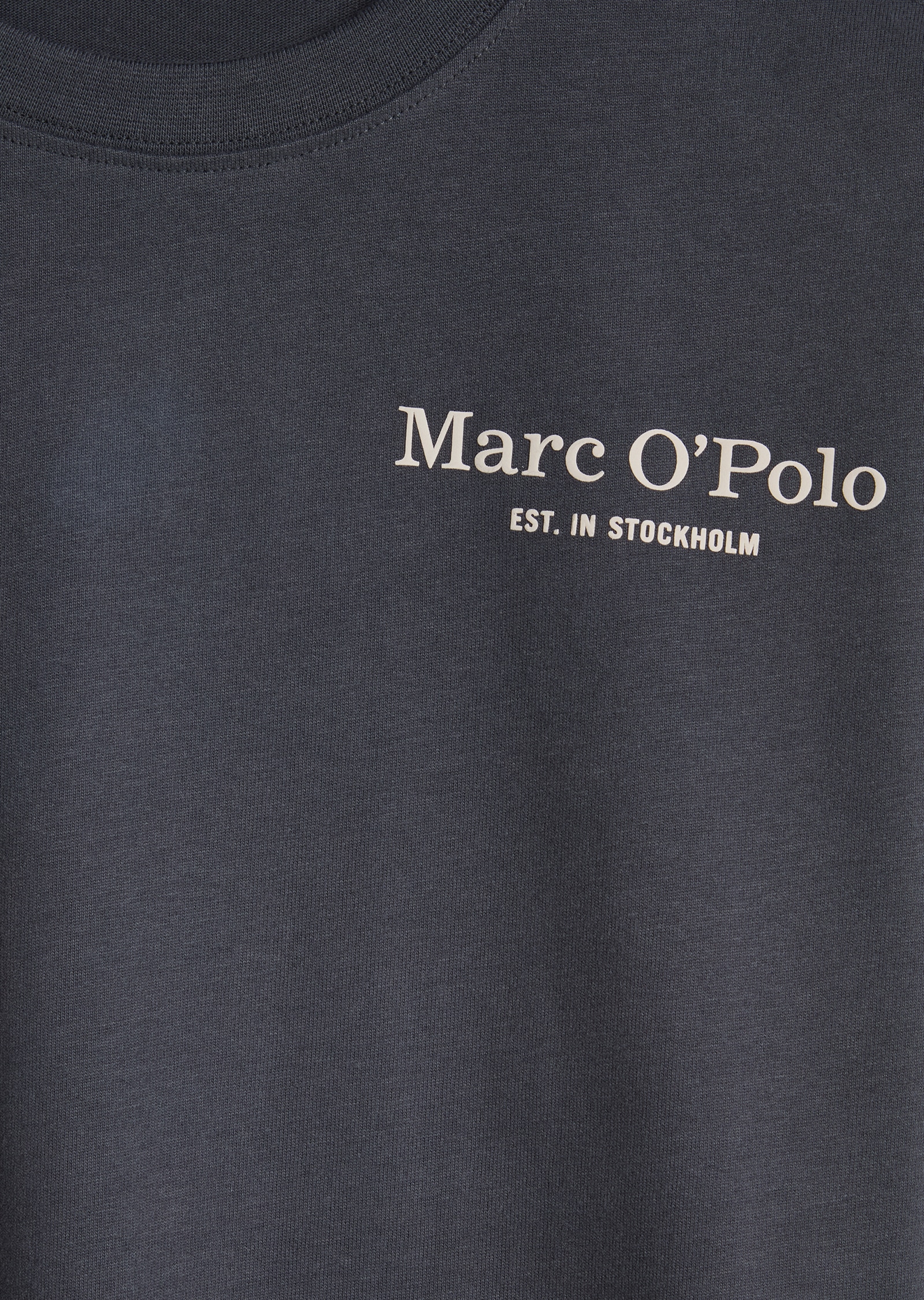 Marc O'Polo Longsleeve mehrfarbiger Rückenprint, reine Baumwolle