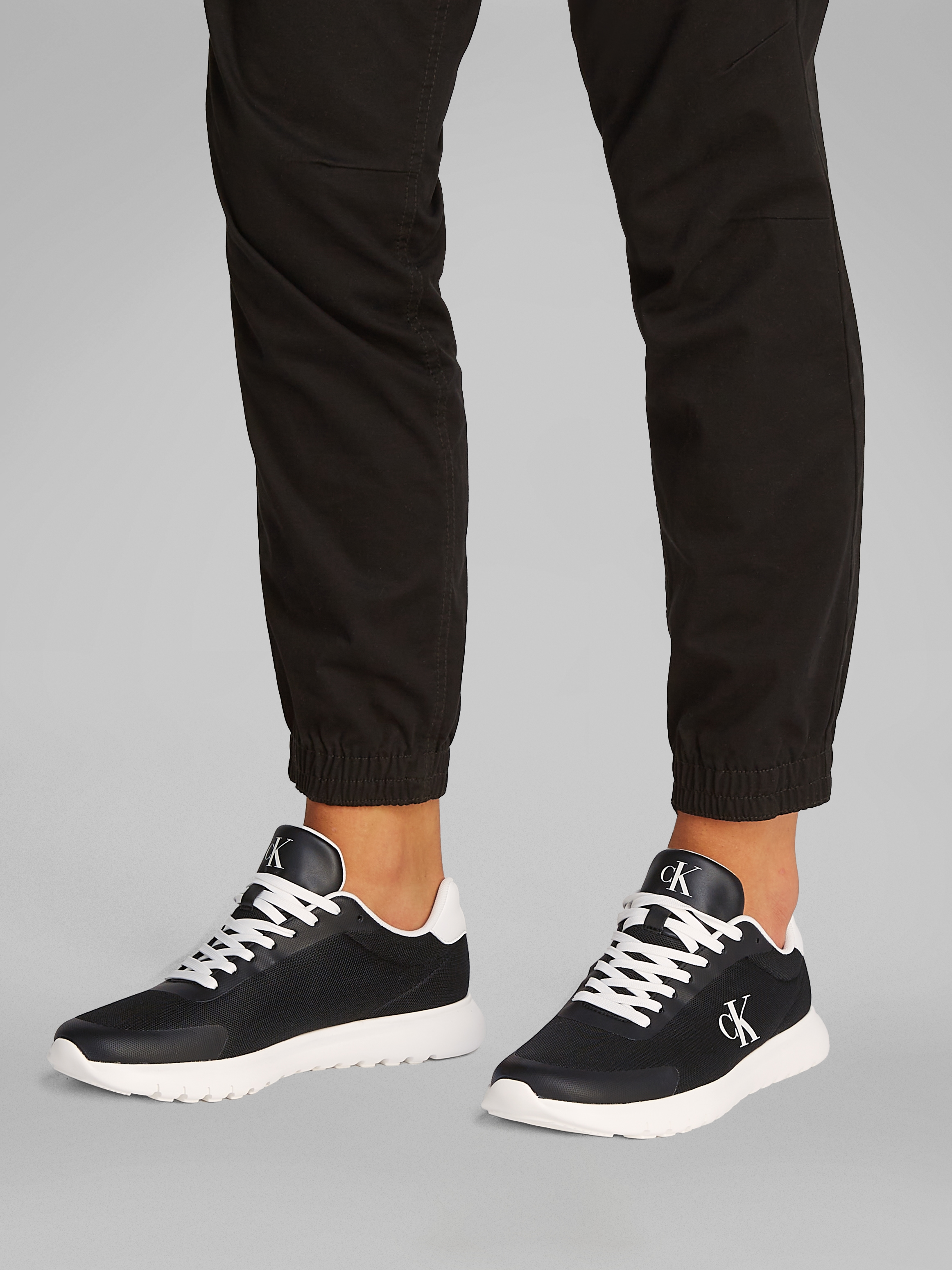 Calvin Klein Jeans Sneaker »3 EVA RUNNER MESH«, Freizeitschuh, Halbschuh, Schnürschuh mit Kontrastbesatz