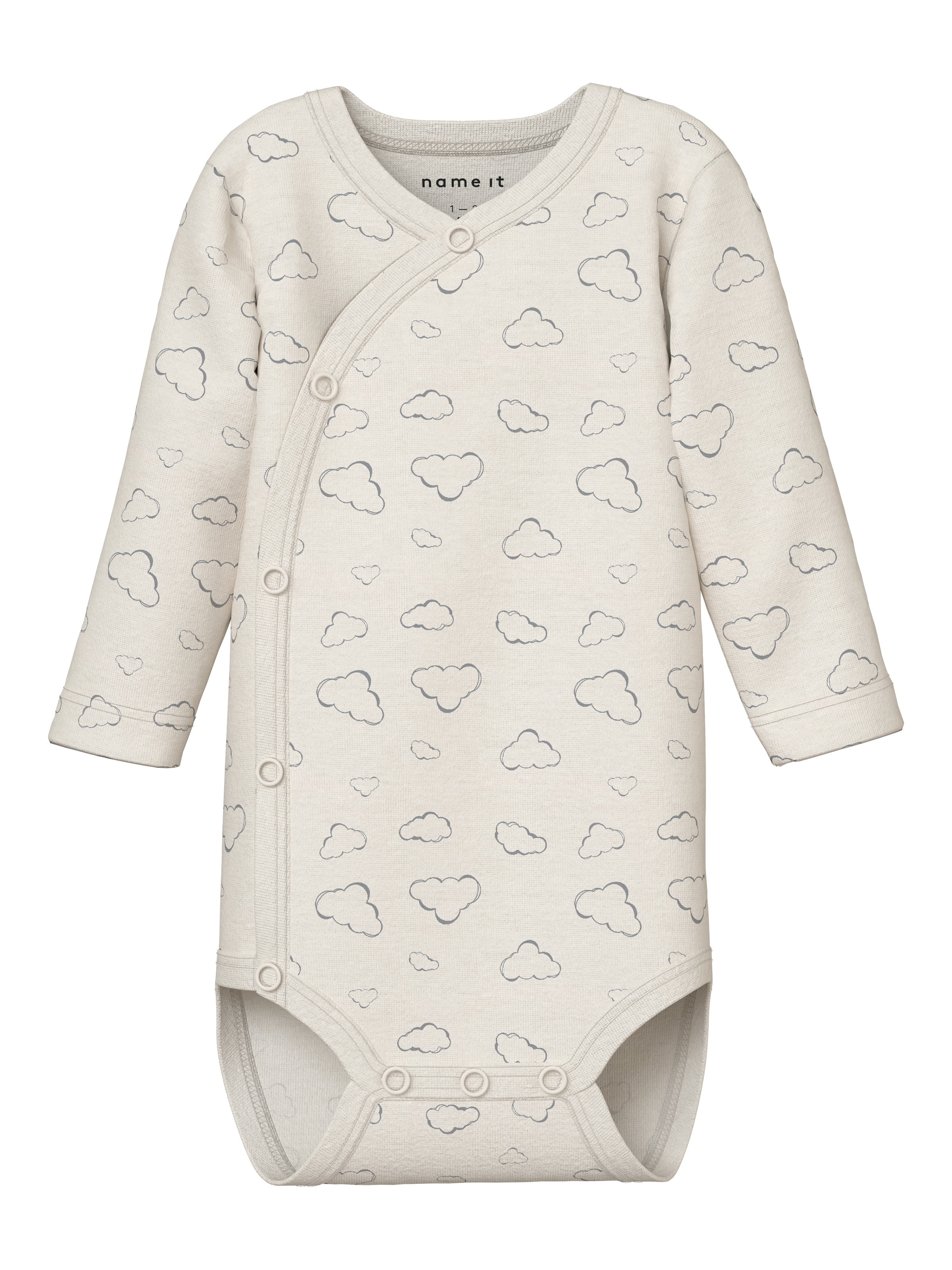 Name It Langarmwickelbody »NBNBODY 2P LS WRAP CLOUD NOOS« Packung, 2 tlg.