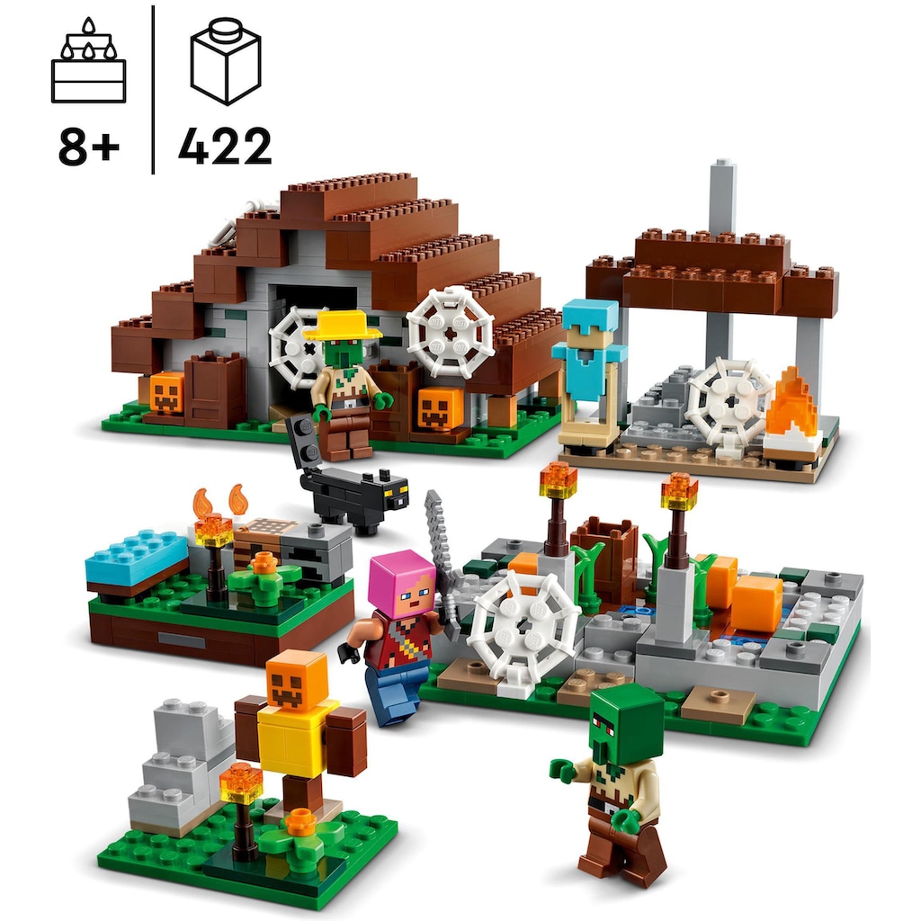 LEGO® Konstruktionsspielsteine »Das verlassene Dorf (21190), LEGO® Minecraft«, (422 St.)