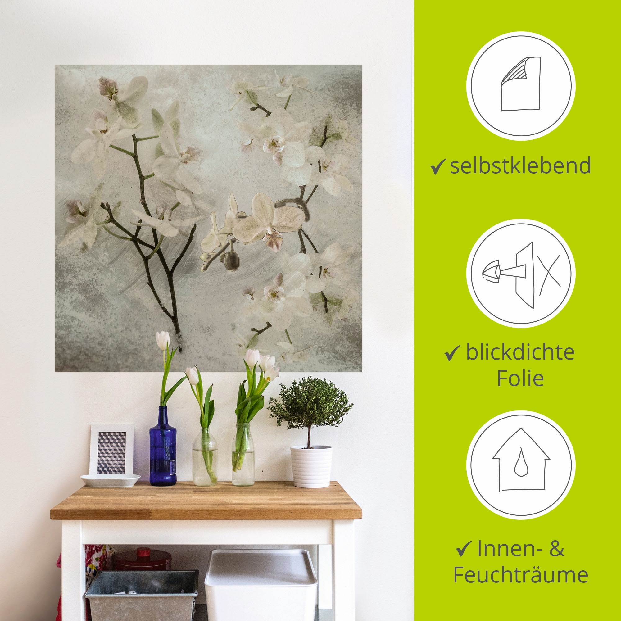 Artland Wandbild »Orchideen«, Blumen, (1 St.), als Leinwandbild, Poster, Wandaufkleber in verschied. Größen