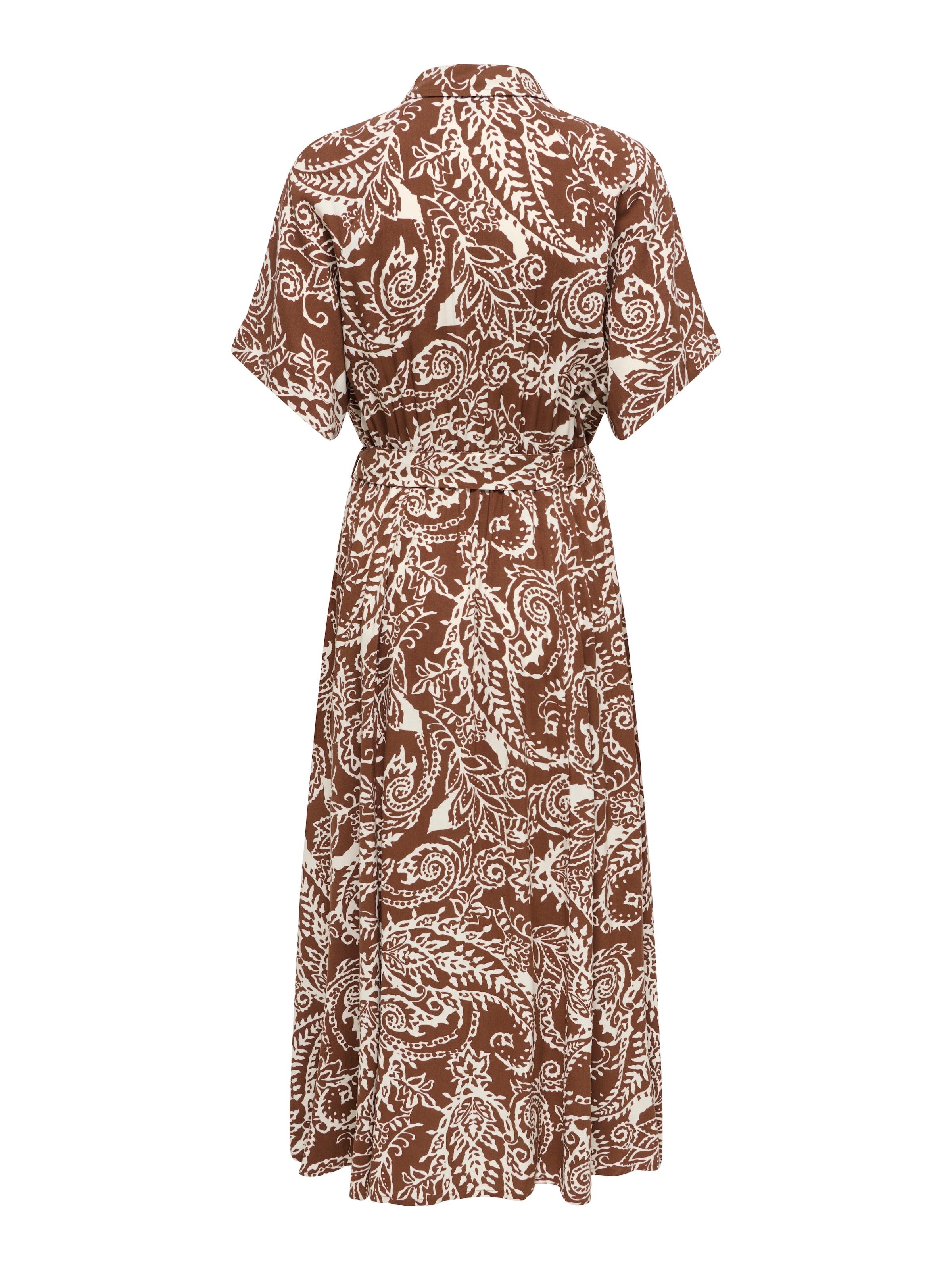 ONLY Druckkleid »ONLSAFA S/S LONG BELT DRESS WVN EX« Viskose, regular fit