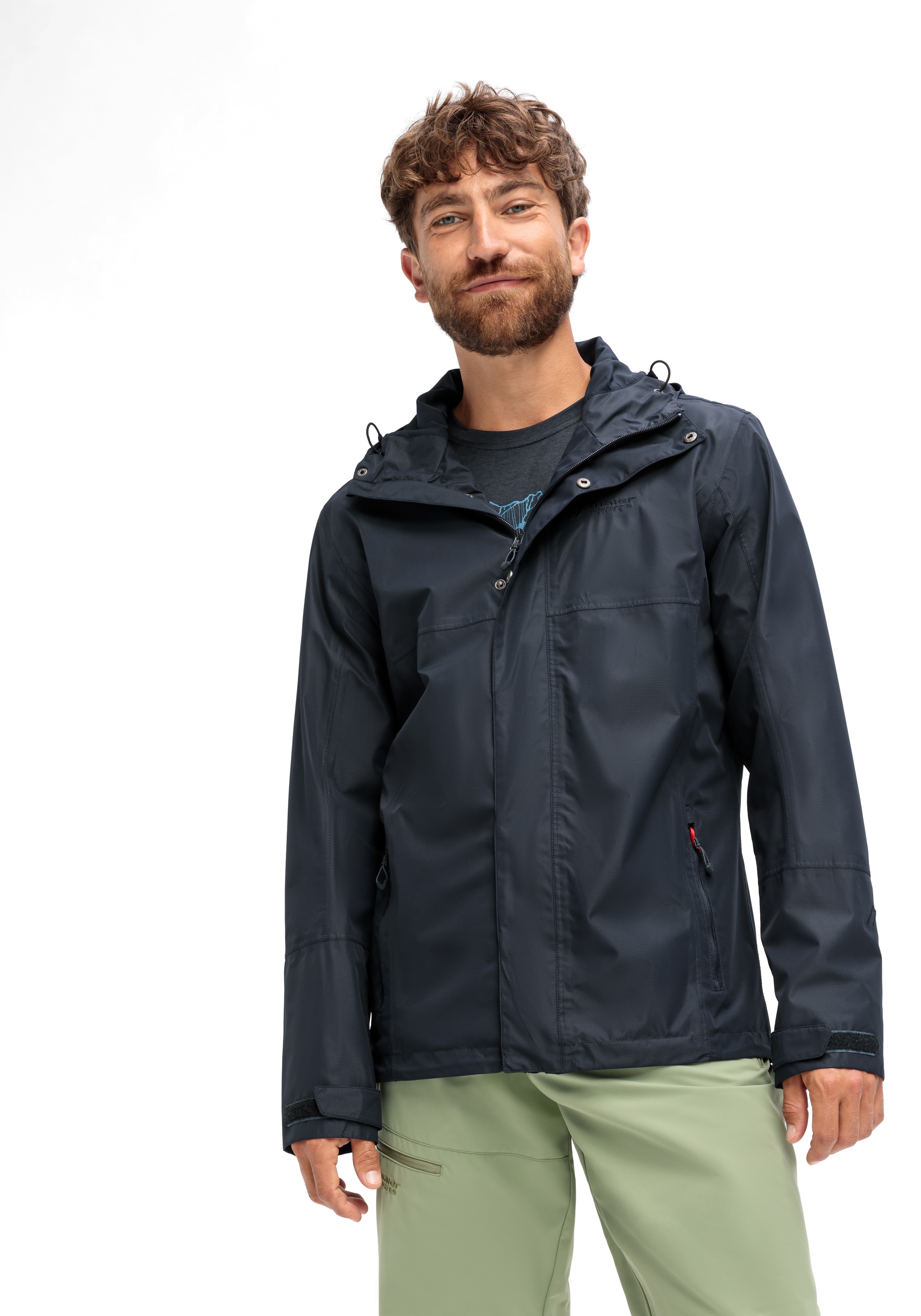 Maier Sports Outdoorjacke »Abbenstein M«, Herren Jacke wasserdicht, Funktionsjacke 2 Taschen außen + Innentasche