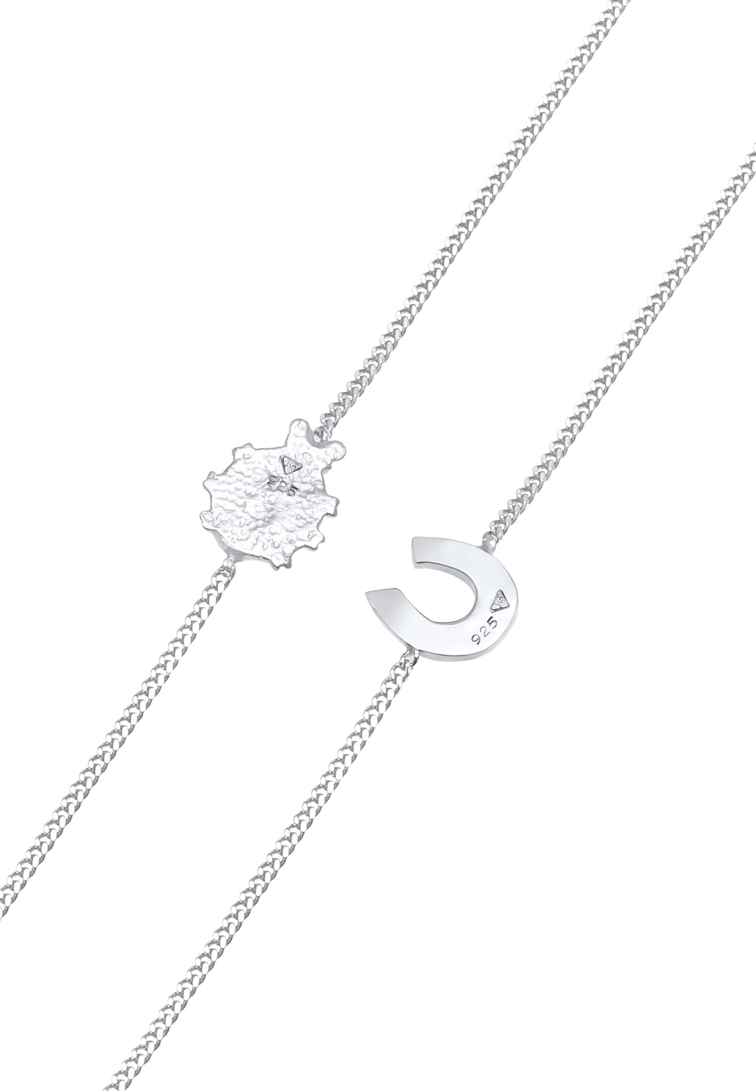 Elli Armketten Set »Armband Kinder Marienkäfer Hufeisen Glück (2 tlg) 925 Sterling Silber«