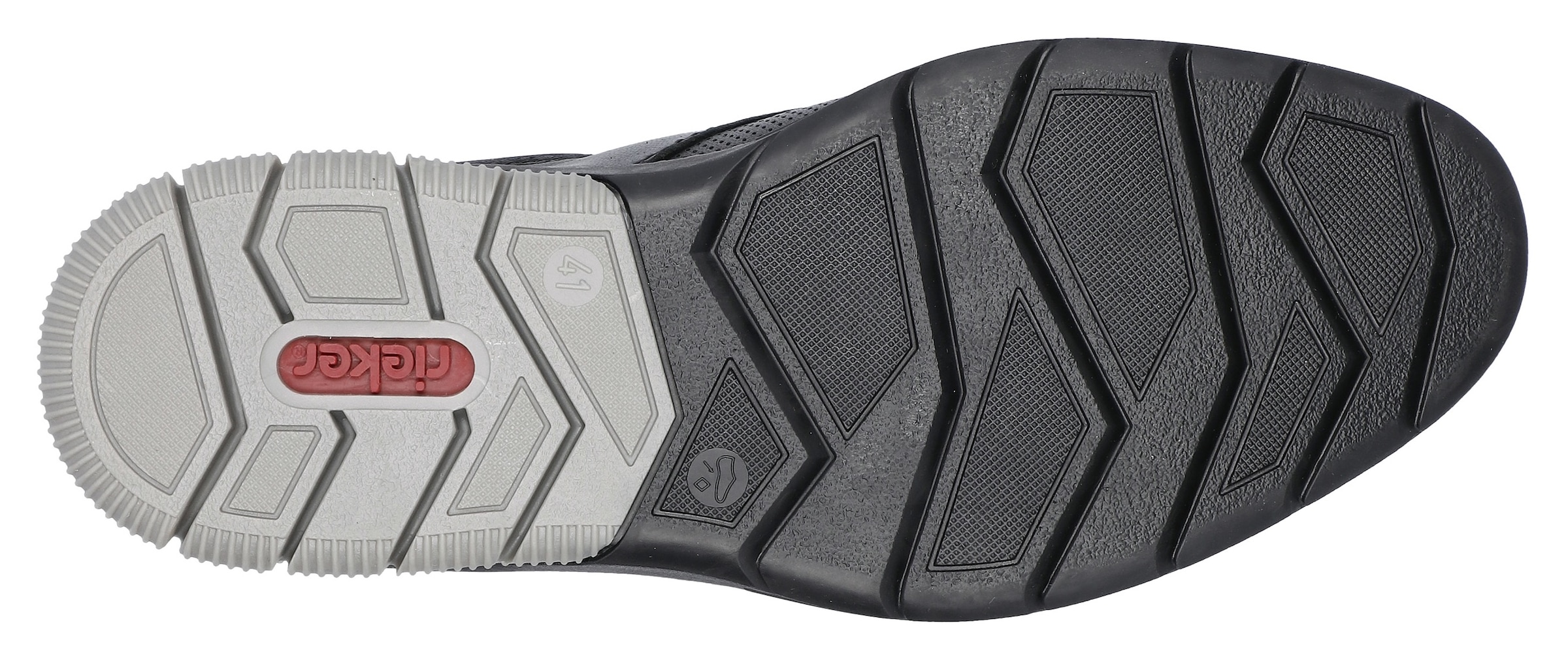 Rieker Slip-On Sneaker, Business Schuh, Slipper, Festtagsschuh mit elastischen Schnürsenkeln