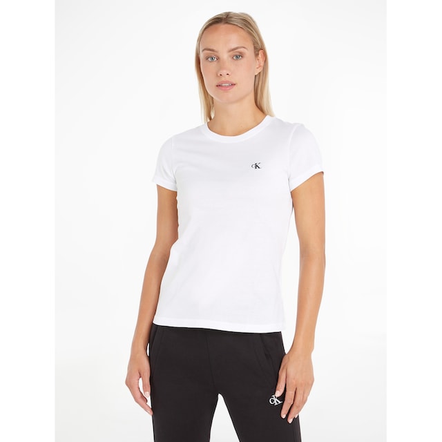 Calvin Klein Jeans T-Shirt »CK EMBROIDERY SLIM TEE«, mit gesticktem CK Logo auf  der Brust bestellen online bei OTTO