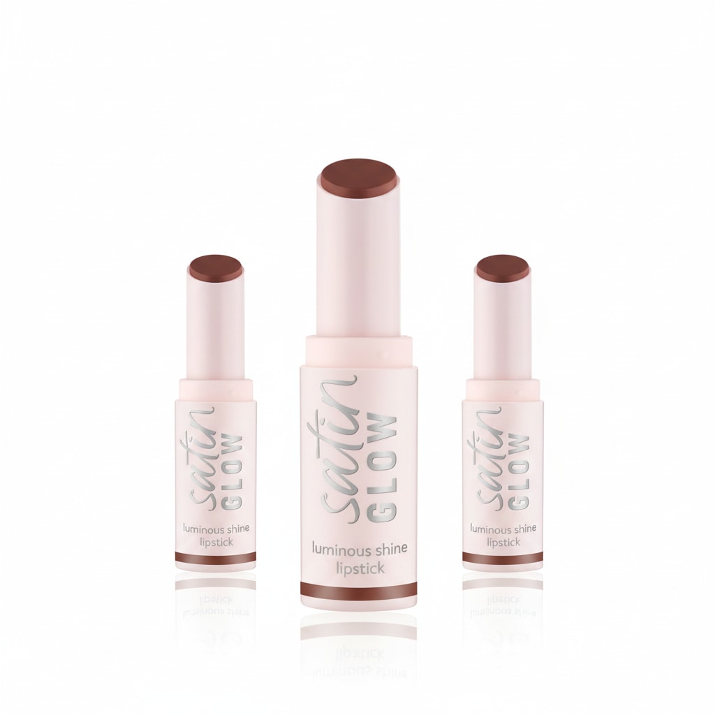 Essence Lippenstift »SATIN GLOW LUMINOUS SHINE LIPSTICK« Satin-Finish, langanhaltend, Farbintensiv, hohe Deckkraft