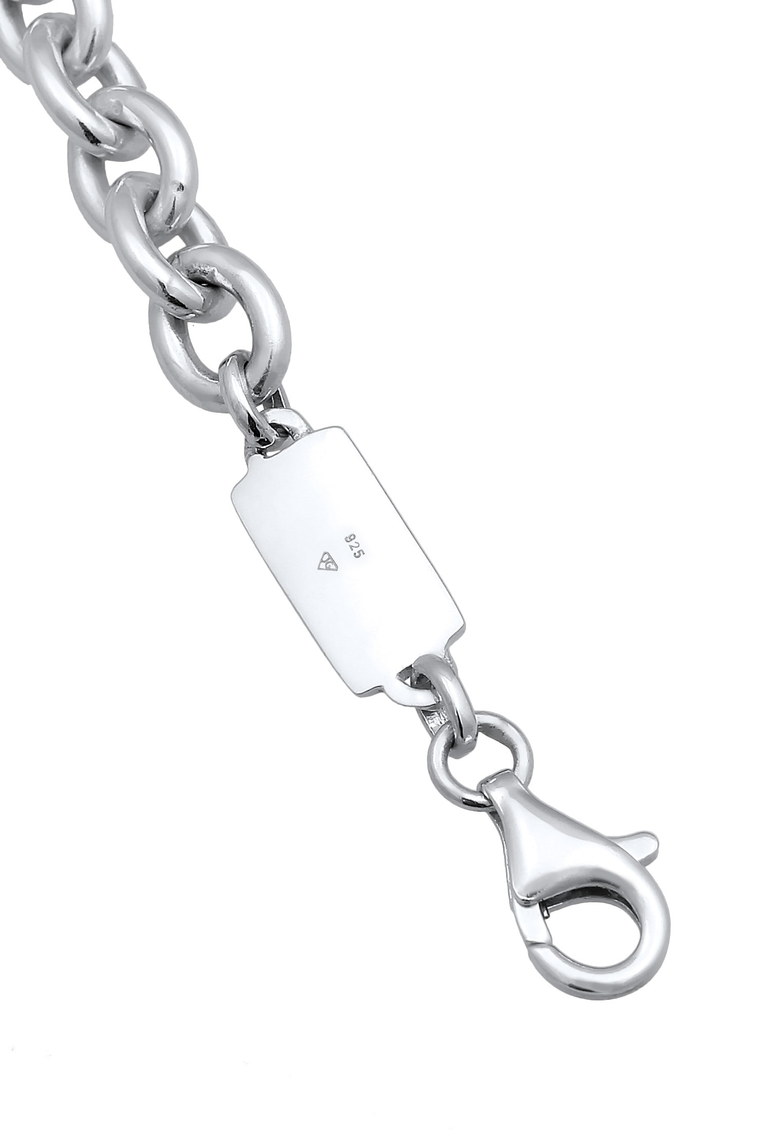 Kuzzoi Armkette »Armband Herren Rundanker Massiv 925 Silber«