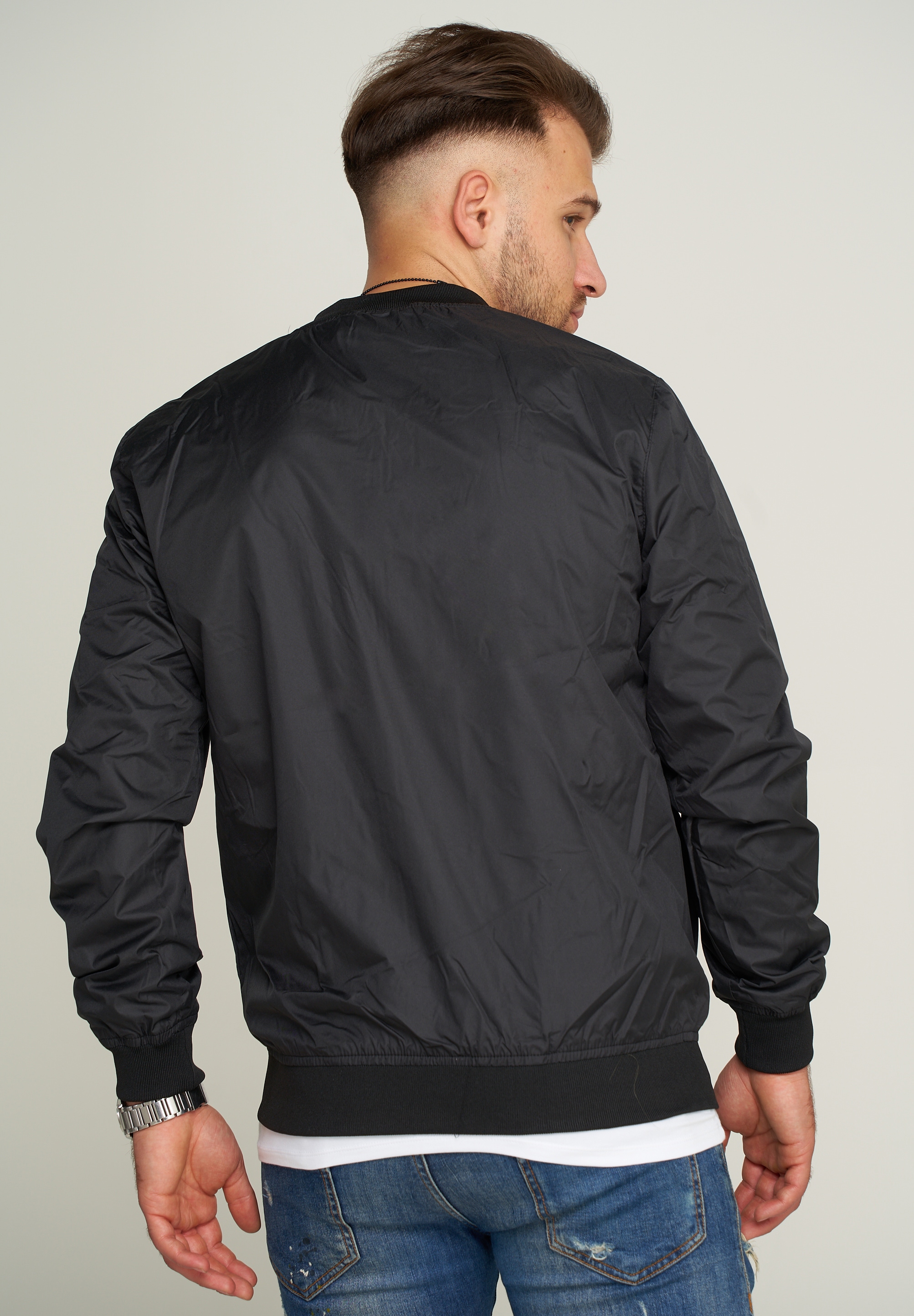 SOULSTAR Blouson »mit Baseball-Kragen leichte Sommerjacke« Herren Blousonjacke leichte Bomberjacke Übergangsjacke