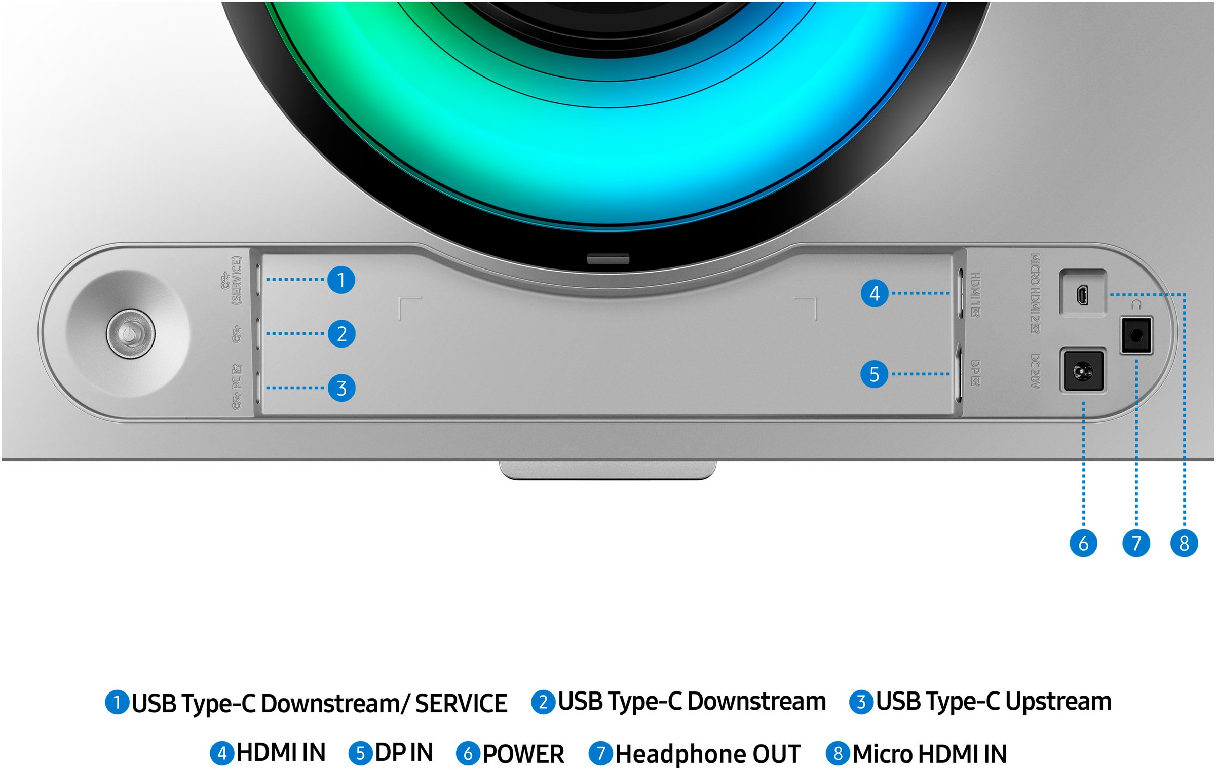 Samsung Curved-Gaming-OLED-Monitor »S49DG934SU«, 124 cm/49 Zoll, 5120 x 1440 px, DQHD, 0,03 ms Reaktionszeit, 240 Hz