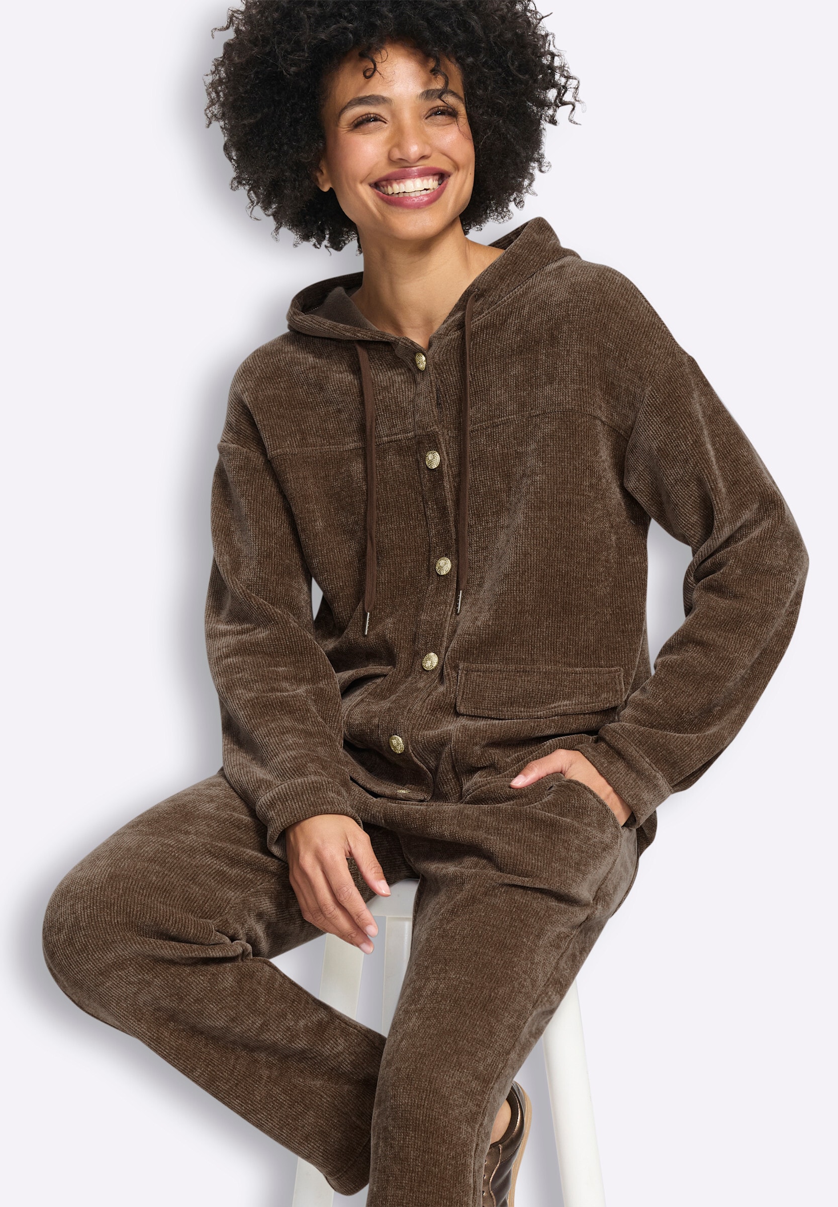heine Anzughose »Set Hosenanzug aus Chenille«