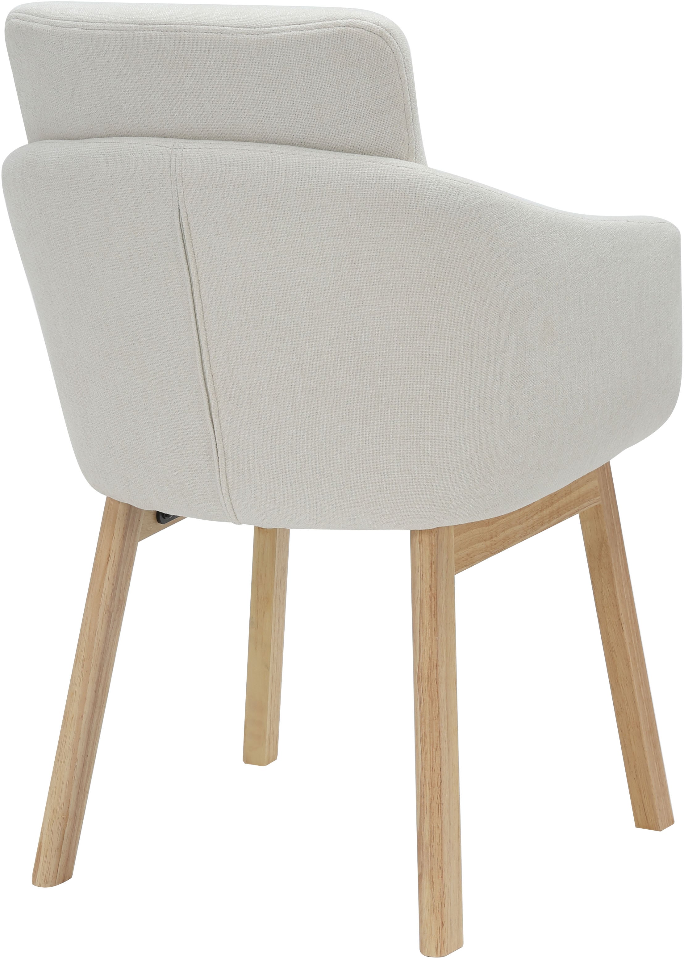 OTTO home Esszimmerstuhl »Hadelin« () 1 Stk.pflegeleichter Webstoff, massives Echtholzgestell, Sitzhöhe ca. 50 cm