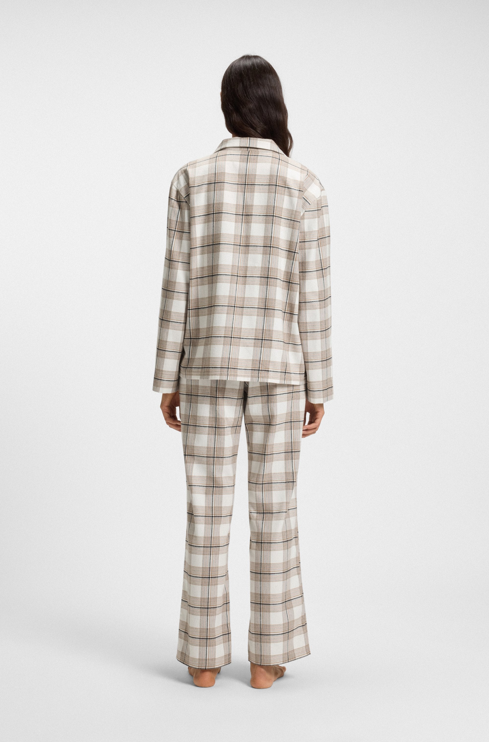 BOSS Pyjamaoberteil »Holiday«, kariert, aus weichem Flanell, normale Passform