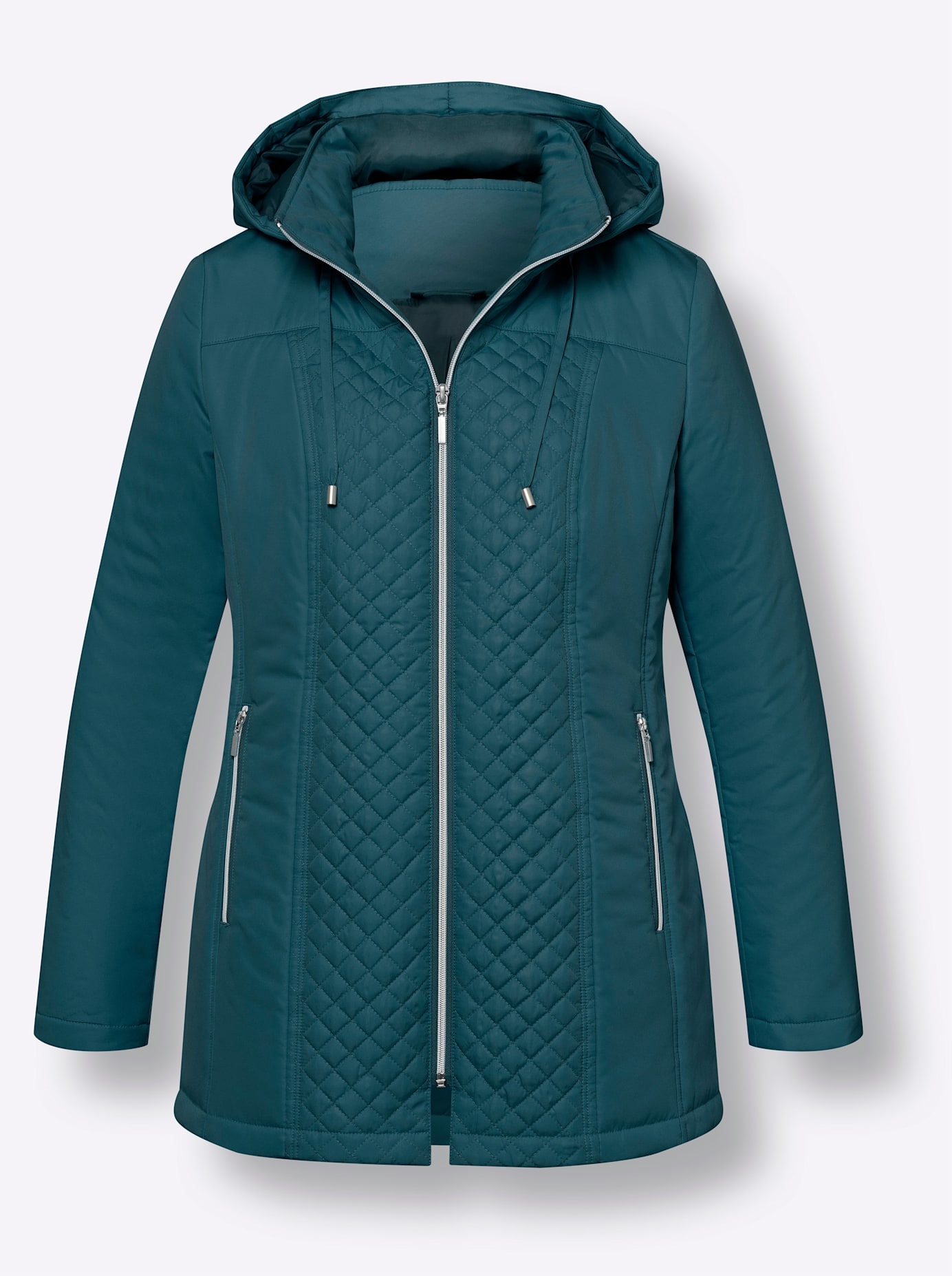 Classic Basics Steppjacke, mit Kapuze