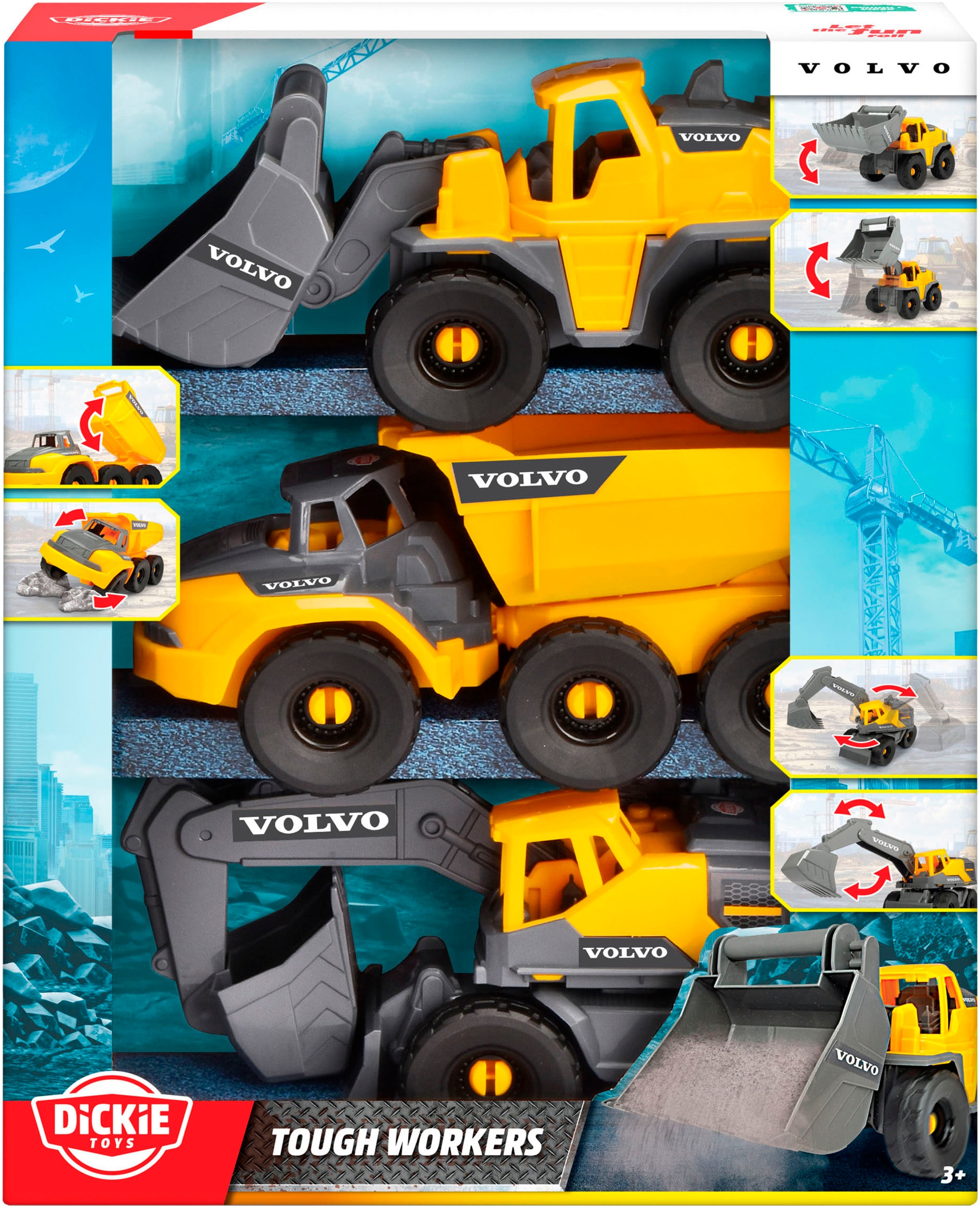 Dickie Toys Spielzeug-Baumaschine »Volvo Tough Work Force«