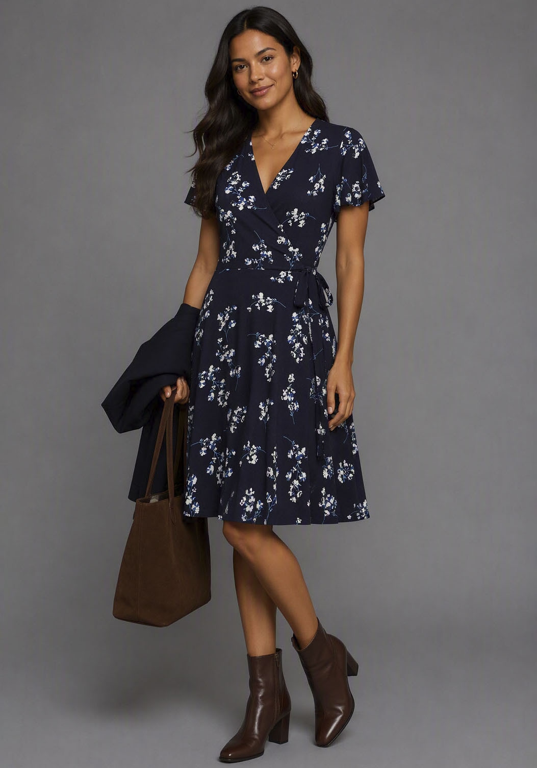 Laura Scott Jerseykleid femininer Stil, für entspannte Tage,aus elastischer Shirtware,Kurzarm