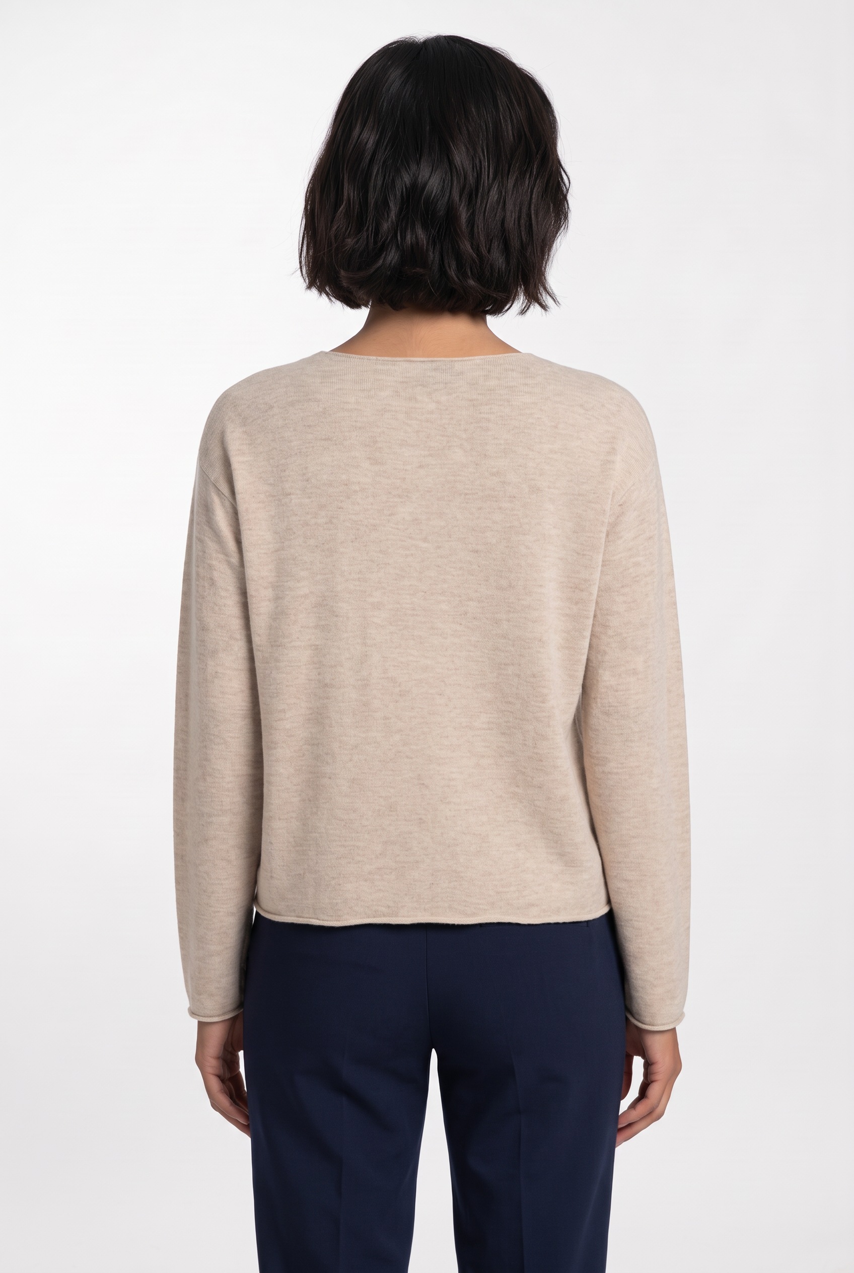 BOSS ORANGE Strickpullover »Faprani Premium Damenmode« aus einem Kaschmir-Woll-Mix, Relaxed Fit