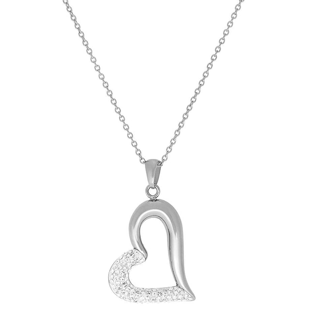 Firetti Herzkette »Halskette Schmuck Geschenk, funkelndes Herz 