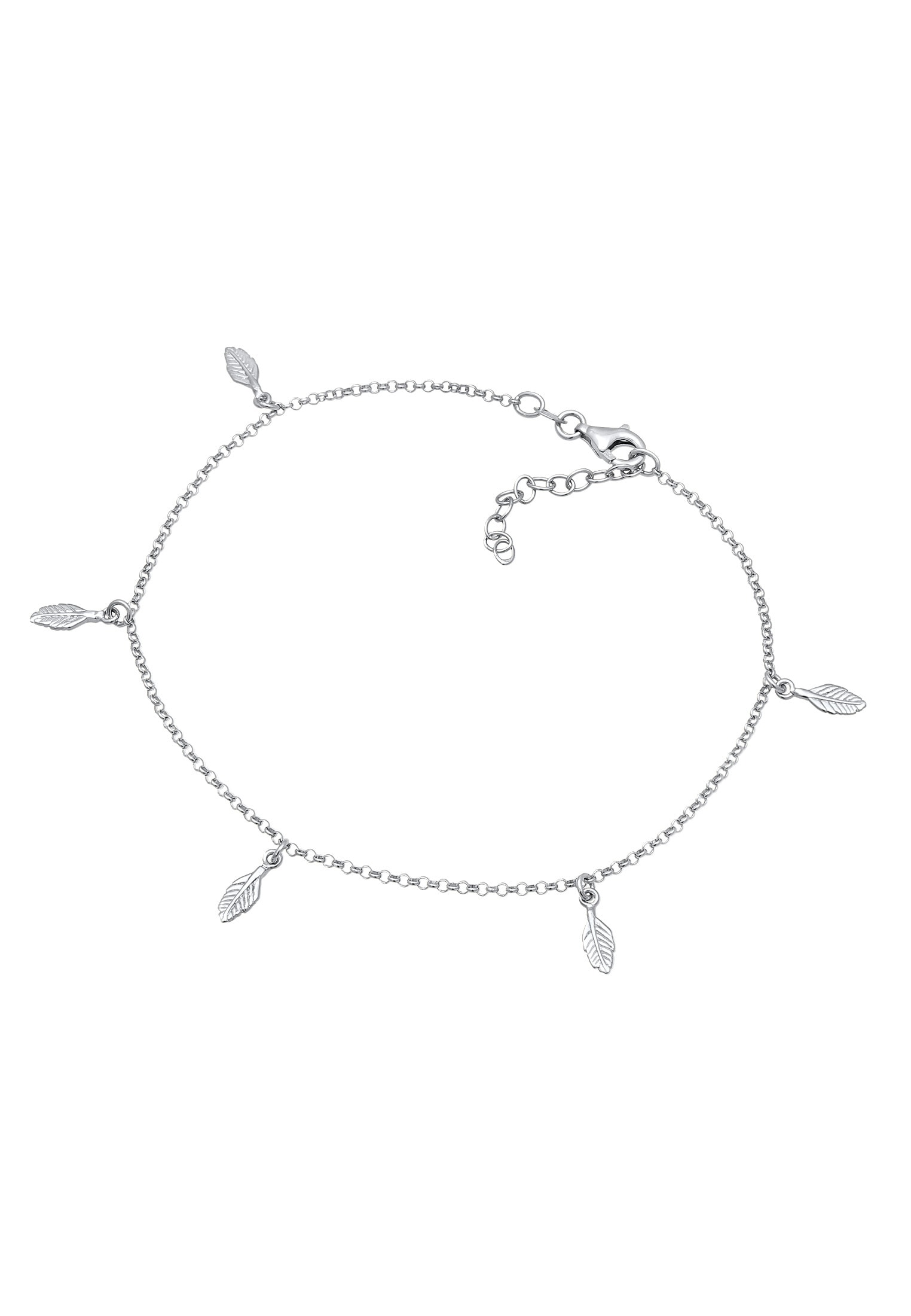 Elli Fußkette »Fußschmuck Feder Boho 925 Sterling Silber«