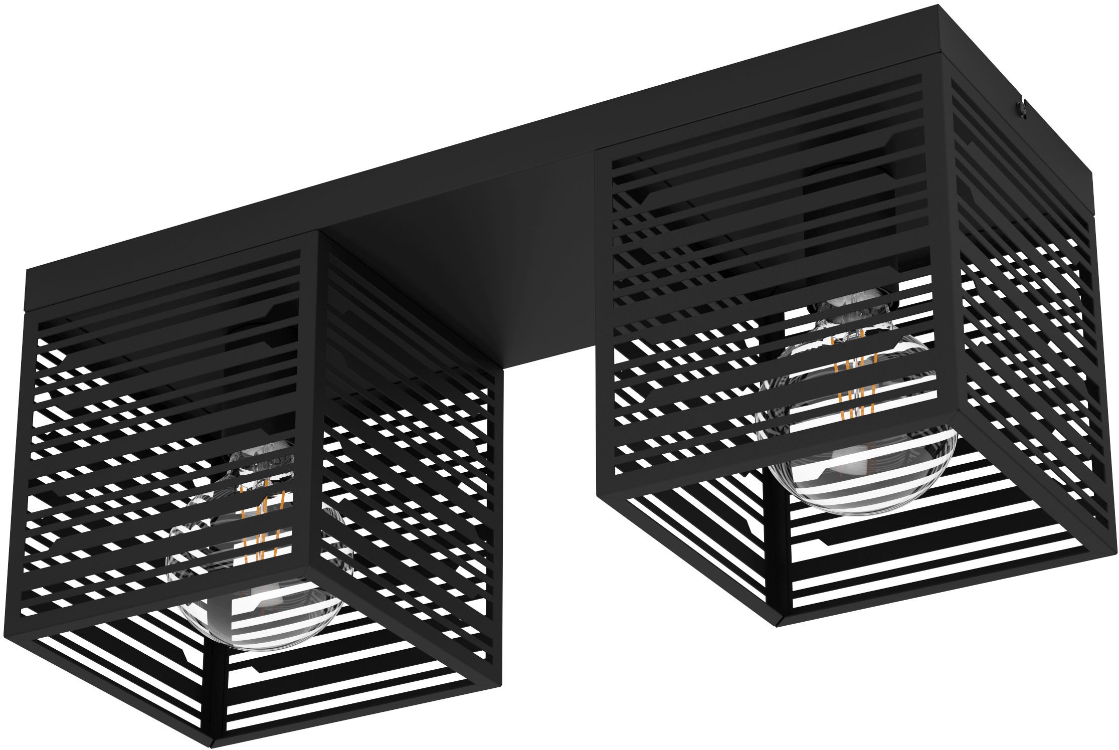 EGLO Deckenleuchte »PIEDRITAS«, Deckenleuchte in schwarz aus Stahl - exkl.  E27 - 40W bei OTTO
