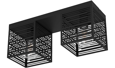 EGLO Deckenleuchte »PIEDRITAS«, Deckenleuchte in schwarz aus Stahl - exkl.  E27 - 1X40W bei OTTO