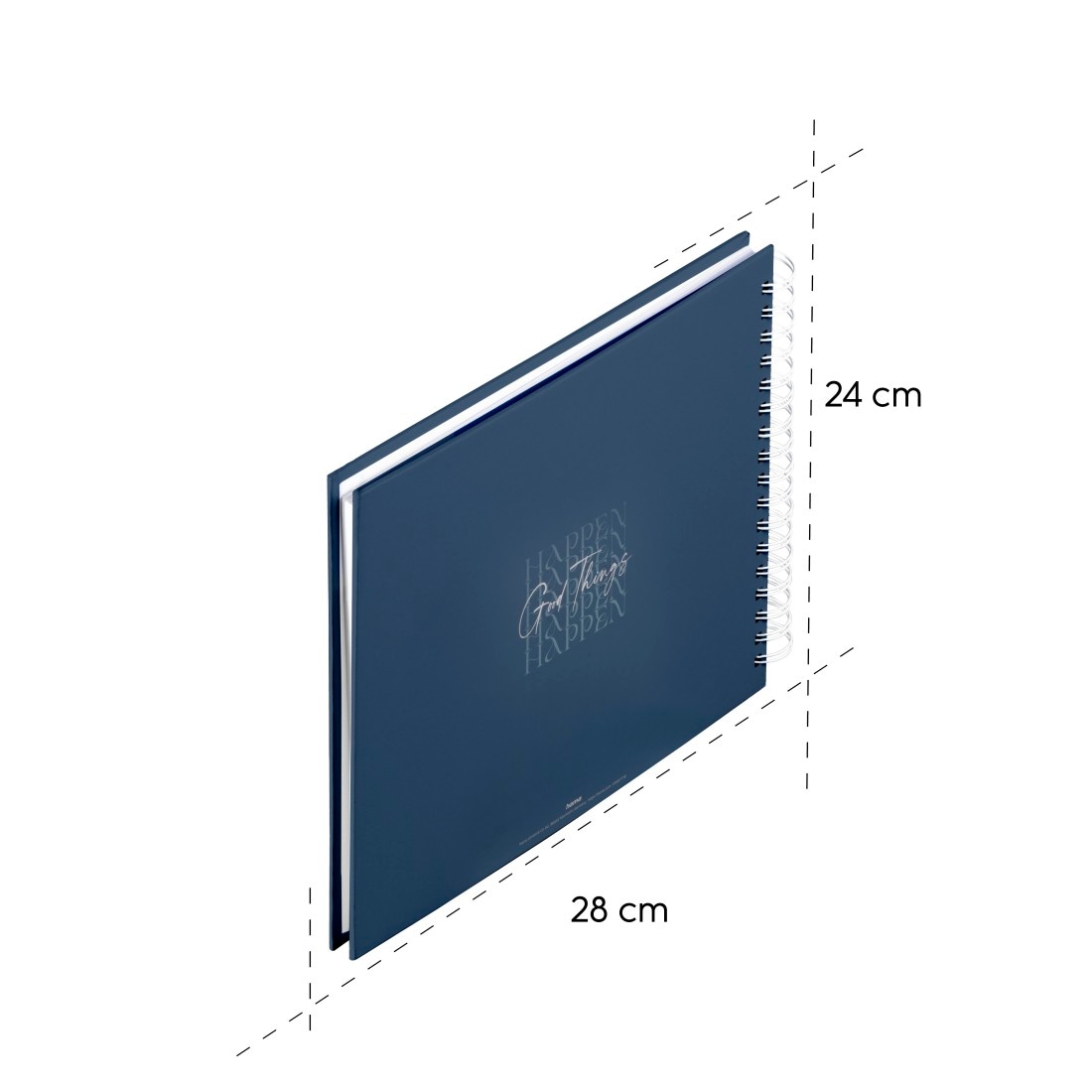 Hama Fotoalbum »Fotoalbum Spiralalbum "Good Things", 28x24 cm, 50 weiße Seiten, Happen«