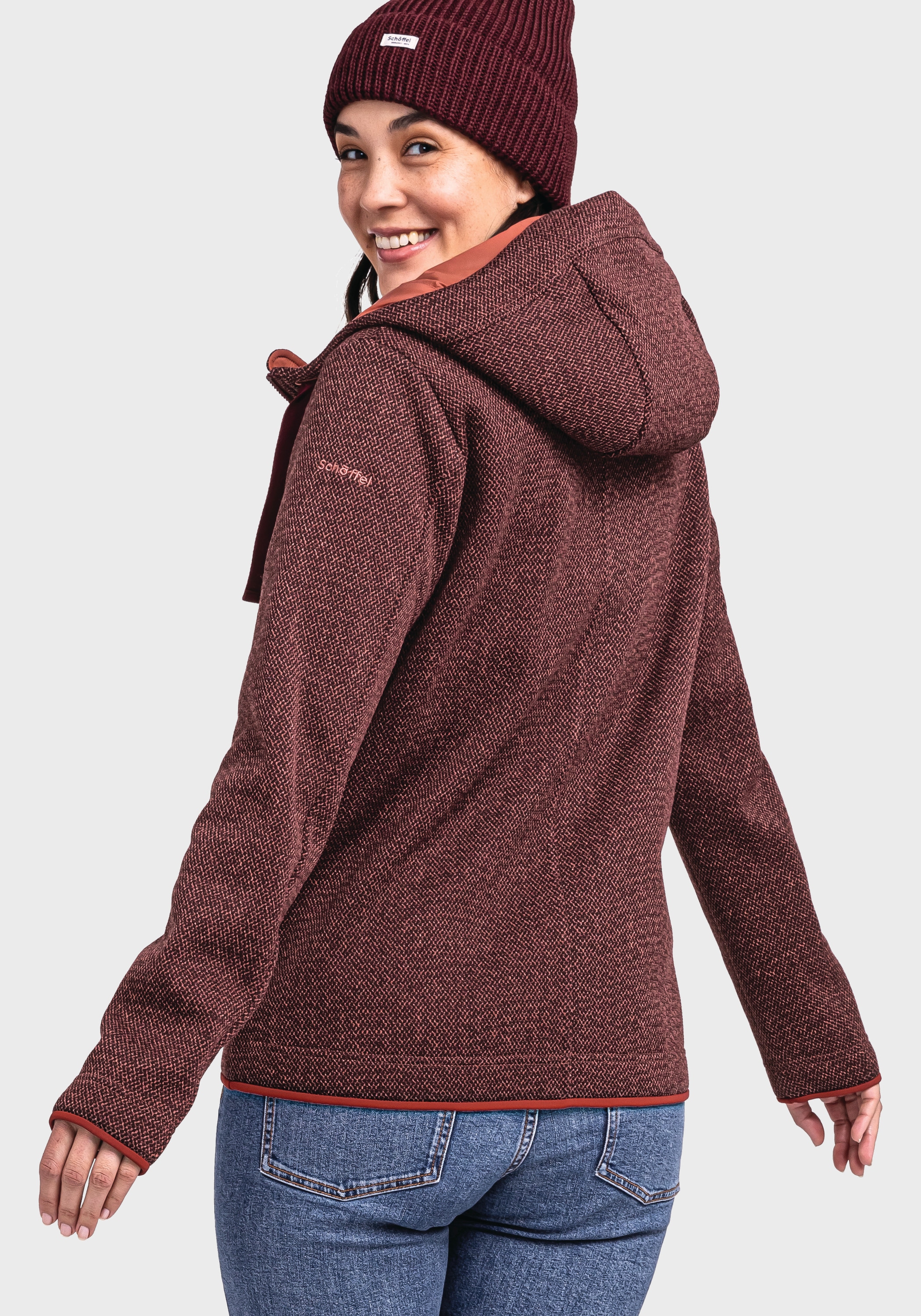 Schöffel Fleecejacke »Fleece Hoody Aurora L«, mit Kapuze