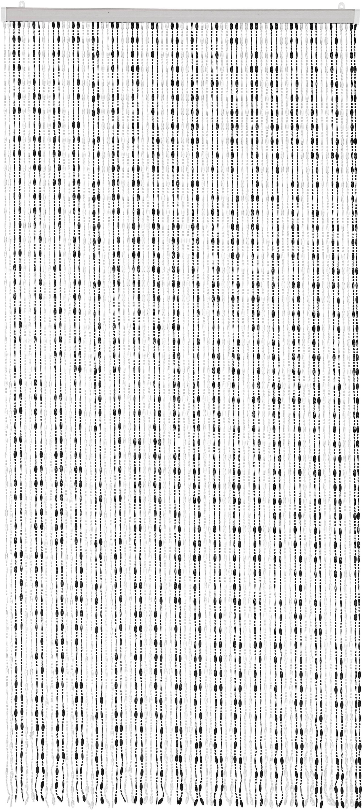 locker Türvorhang »Pearl«, Stränge St.), bei online OTTO 72 transparent/schwarz, bestellen Kunststoff, (1