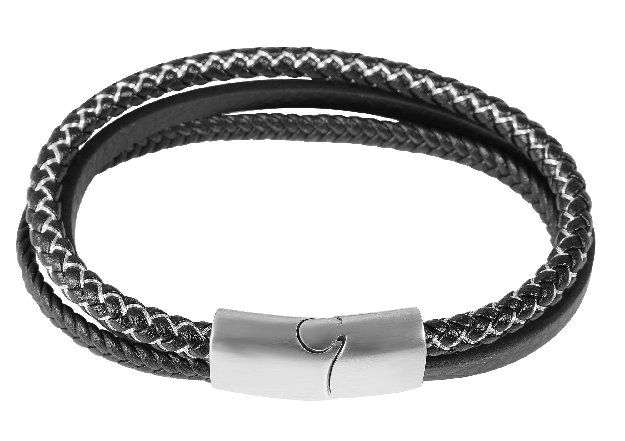 Adelia´s Lederarmband »Herren Armband ¿ Lederarmband aus Leder 21 cm«
