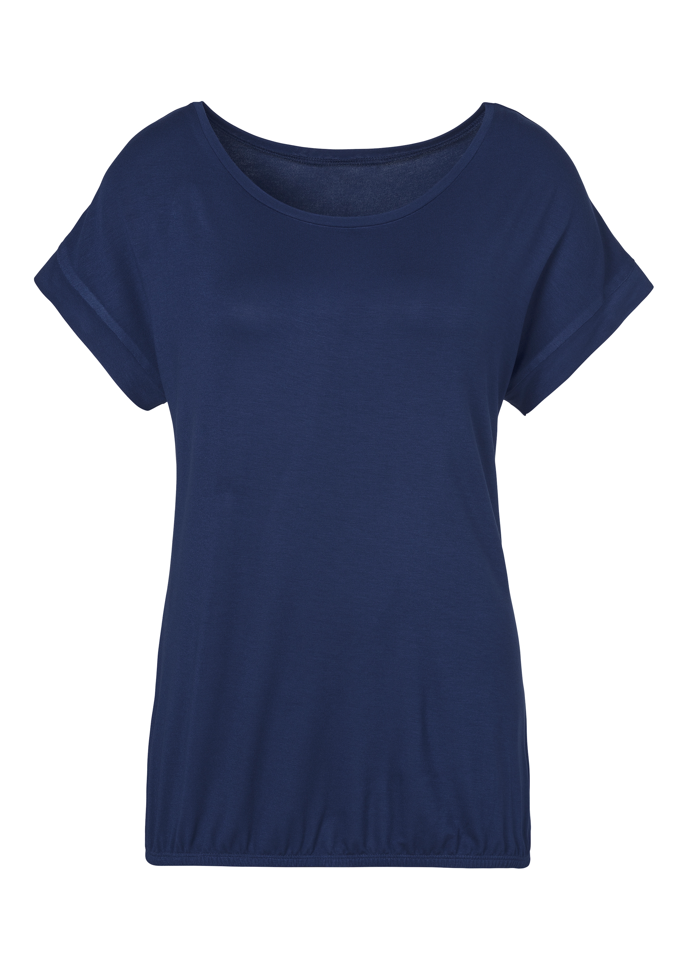 (2er-Pack), elastischem kaufen T-Shirt, im Saumabschluss Online mit Vivance OTTO Shop