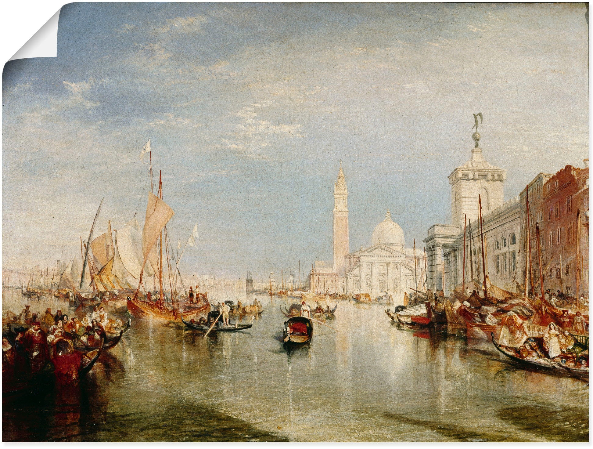 Kunstdruck »Venedig, Dogana und S. Giorgio Maggiore.«, Italien, (1 St.), als...