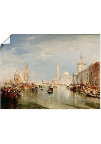 Kunstdruck »Venedig, Dogana und S. Giorgio Maggiore.«, Italien, (1 St.)