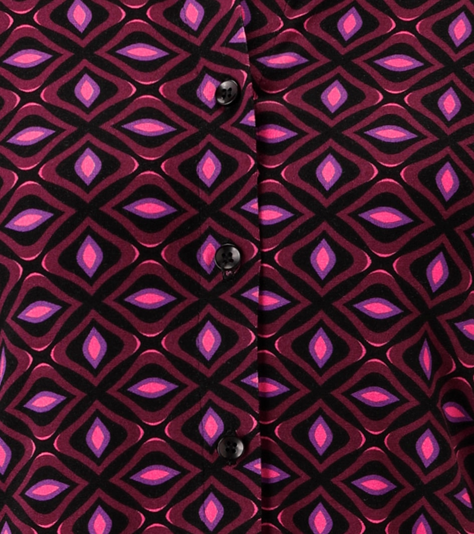 Aniston SELECTED Hemdbluse mit trendigen Retromuster Allover - NEUE KOLLEKTION