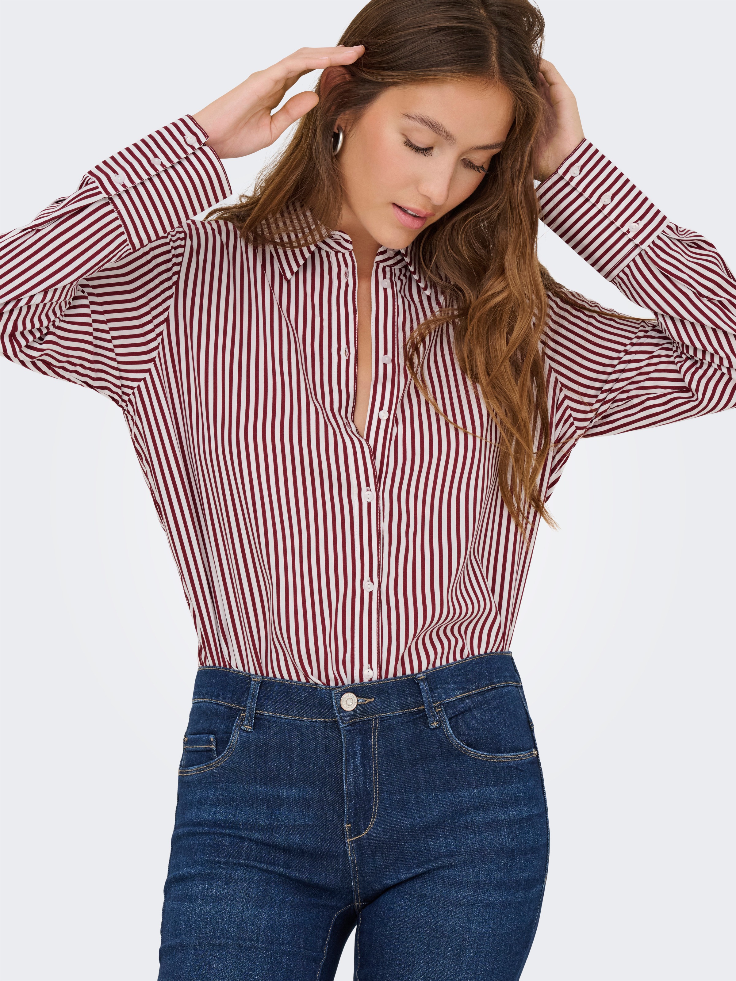 ONLY Hemdbluse »ONLBERIT LIFE L/S SHIRT WVN«