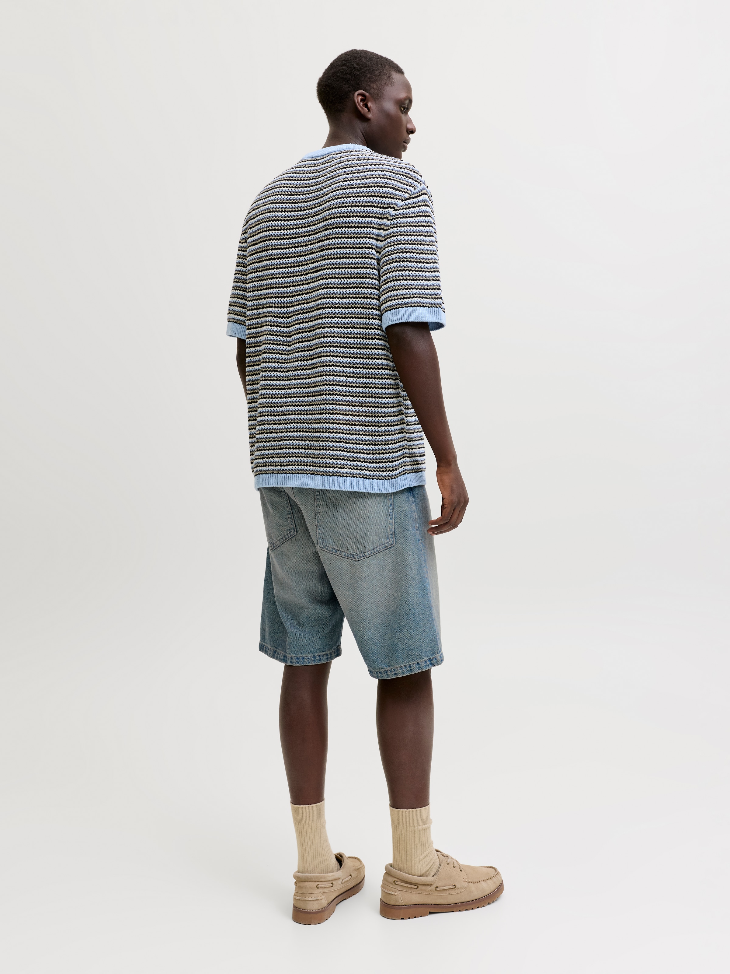 Jack & Jones Jeansshorts »JJIALEX JJCREW SHORTS AT 249 ST LN« Baumwolle, baggy fit