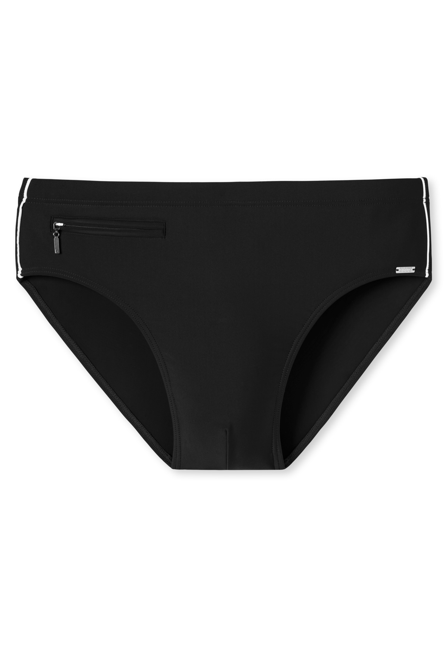 Schiesser Badeslip »"Nautical Casual"«, mit extra flacher Reißverschlusstasche