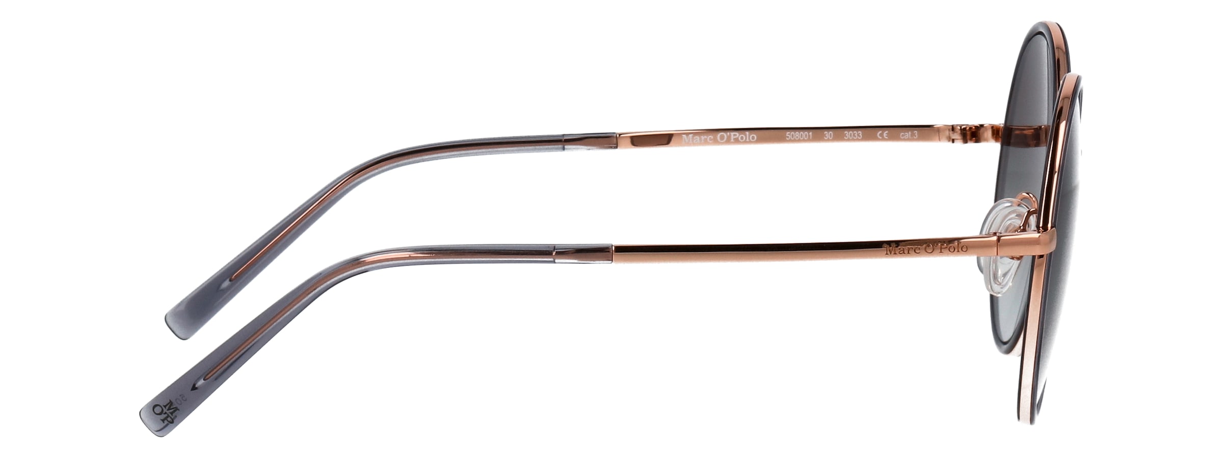 Marc O'Polo Sonnenbrille »Modell 508001« Form Rund, Logoschriftzug auf Bügel, Kombifassung