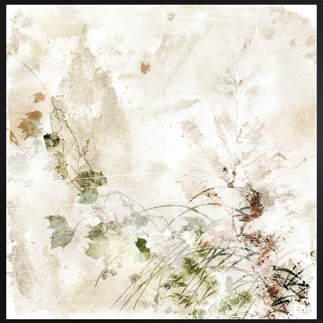 queence Leinwandbild »Floral«, (1 St.), mit einem Schattenfugenrahmen veredelt