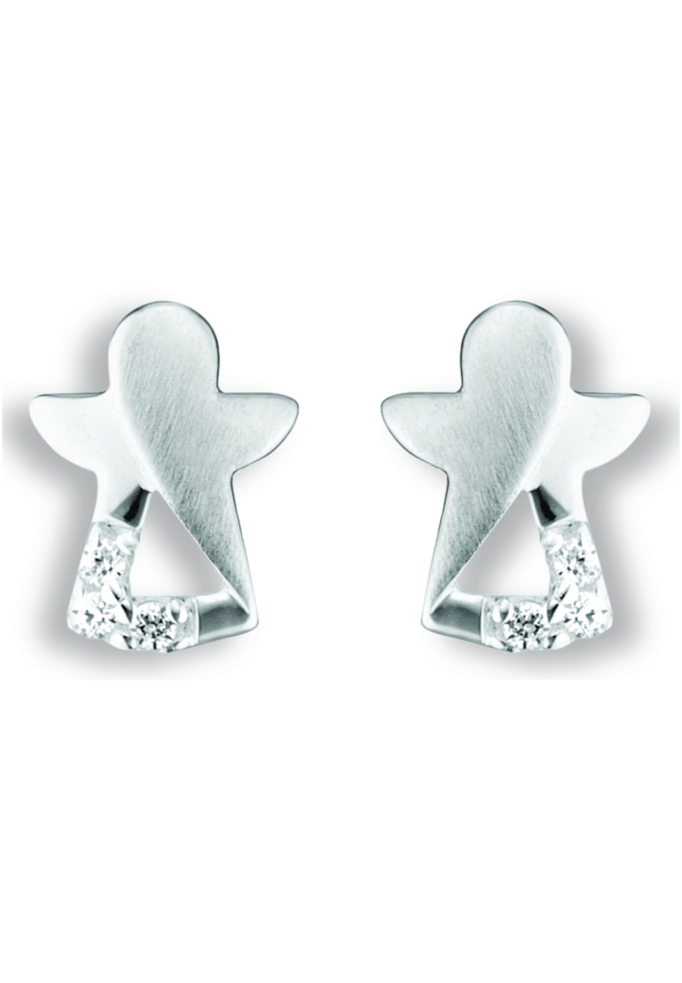 ONE ELEMENT Paar Ohrstecker »Zirkonia Engel Ohrringe   Ohrstecker aus 925 Silber«