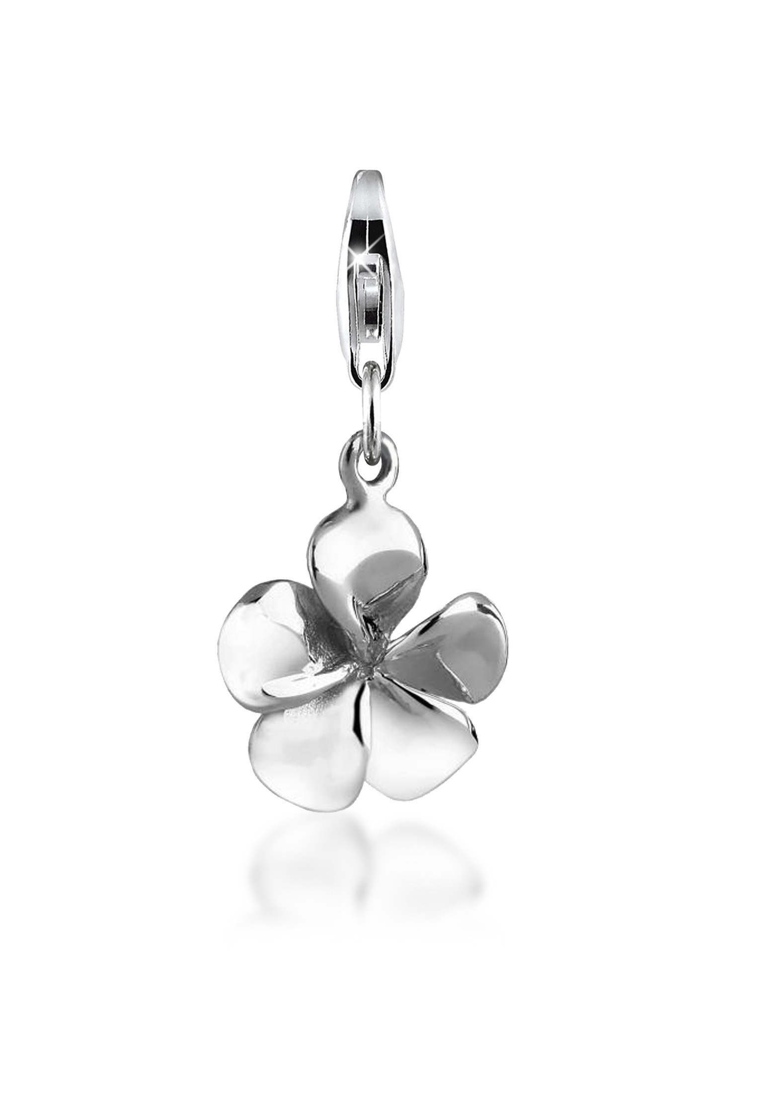 Nenalina Charm Blume »Charm Anhänger Frangipani Blüte Flower 925 Silber«