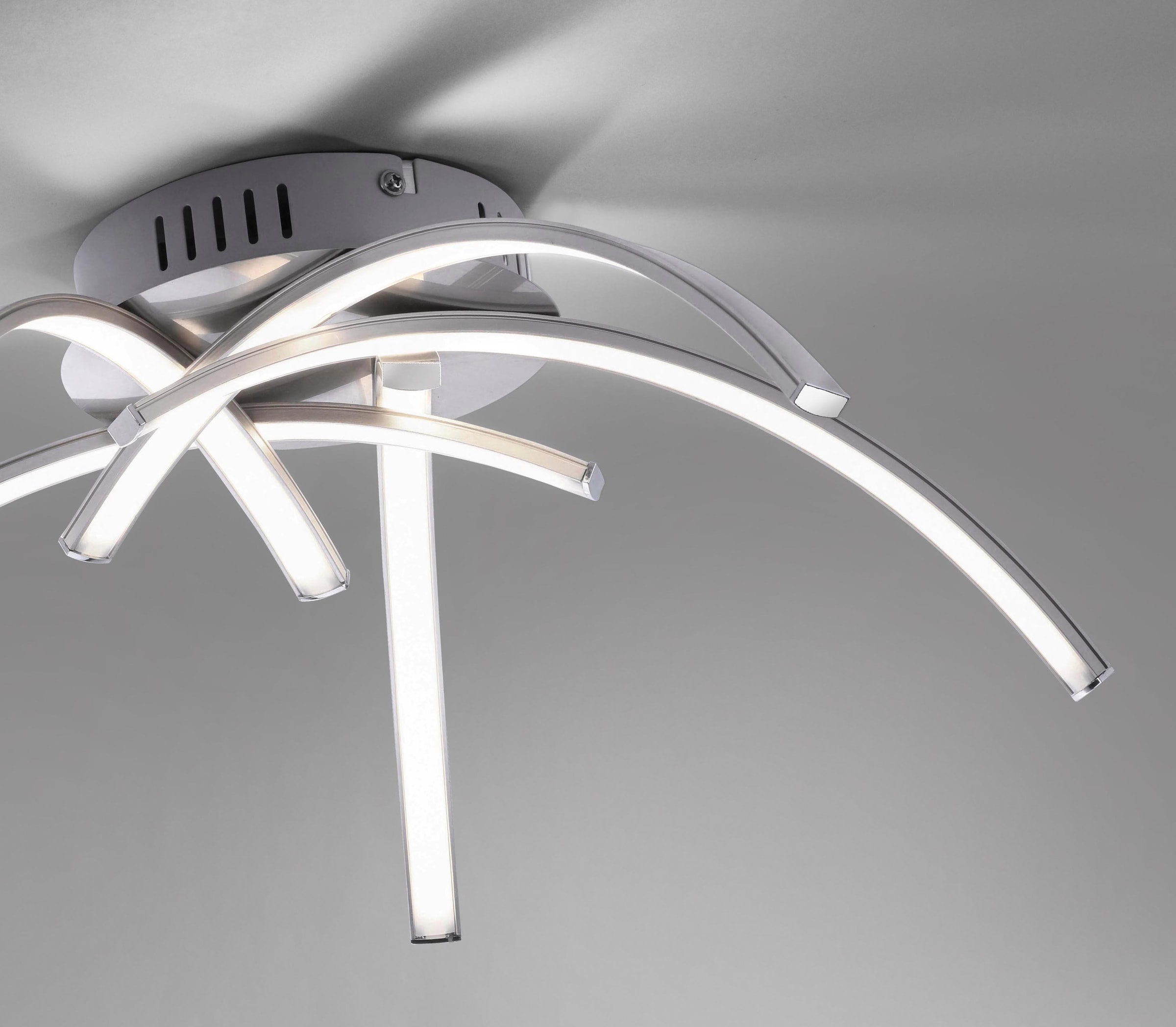 JUST LIGHT Deckenleuchte »VALERIE«, 5 flammig, Leuchtmittel LED-Board | LED fest integriert, Deckenlampe inklusive festverbautem LED-Leuchtmittel