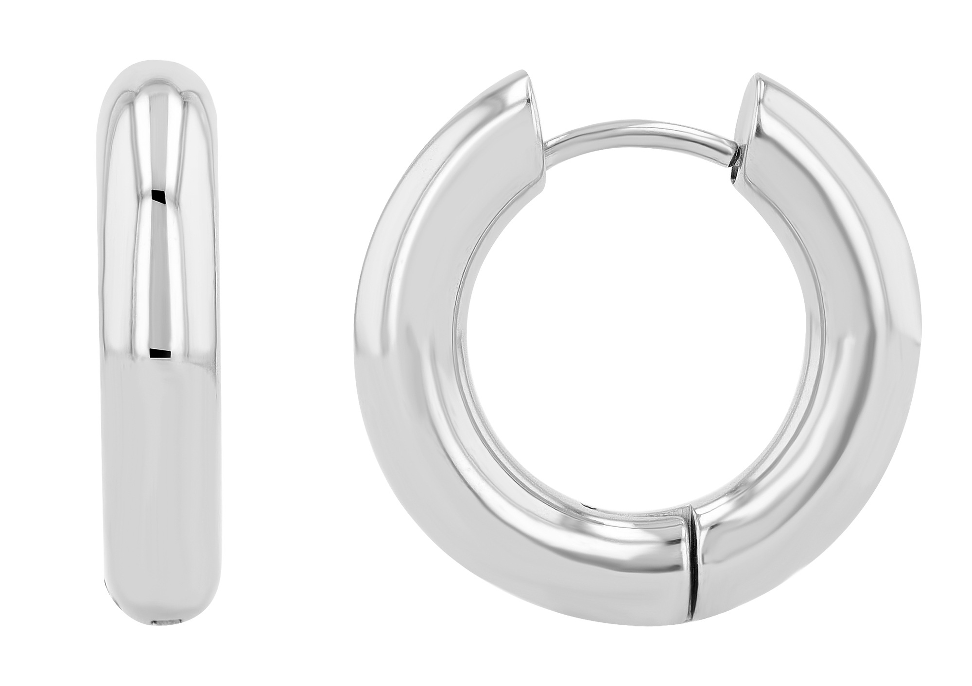 Adelia´s Paar Creolen »Unisex Ohrringe ¿ Creole aus Edelstahl«