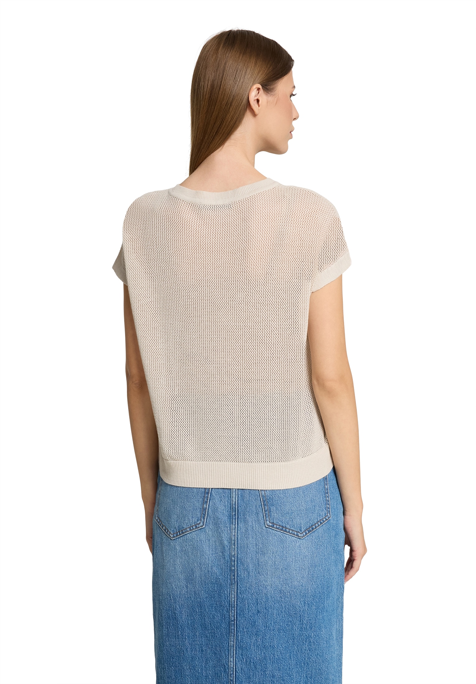 Betty Barclay Rundhalspullover »Lochstrick-Pullover ohne Arm«