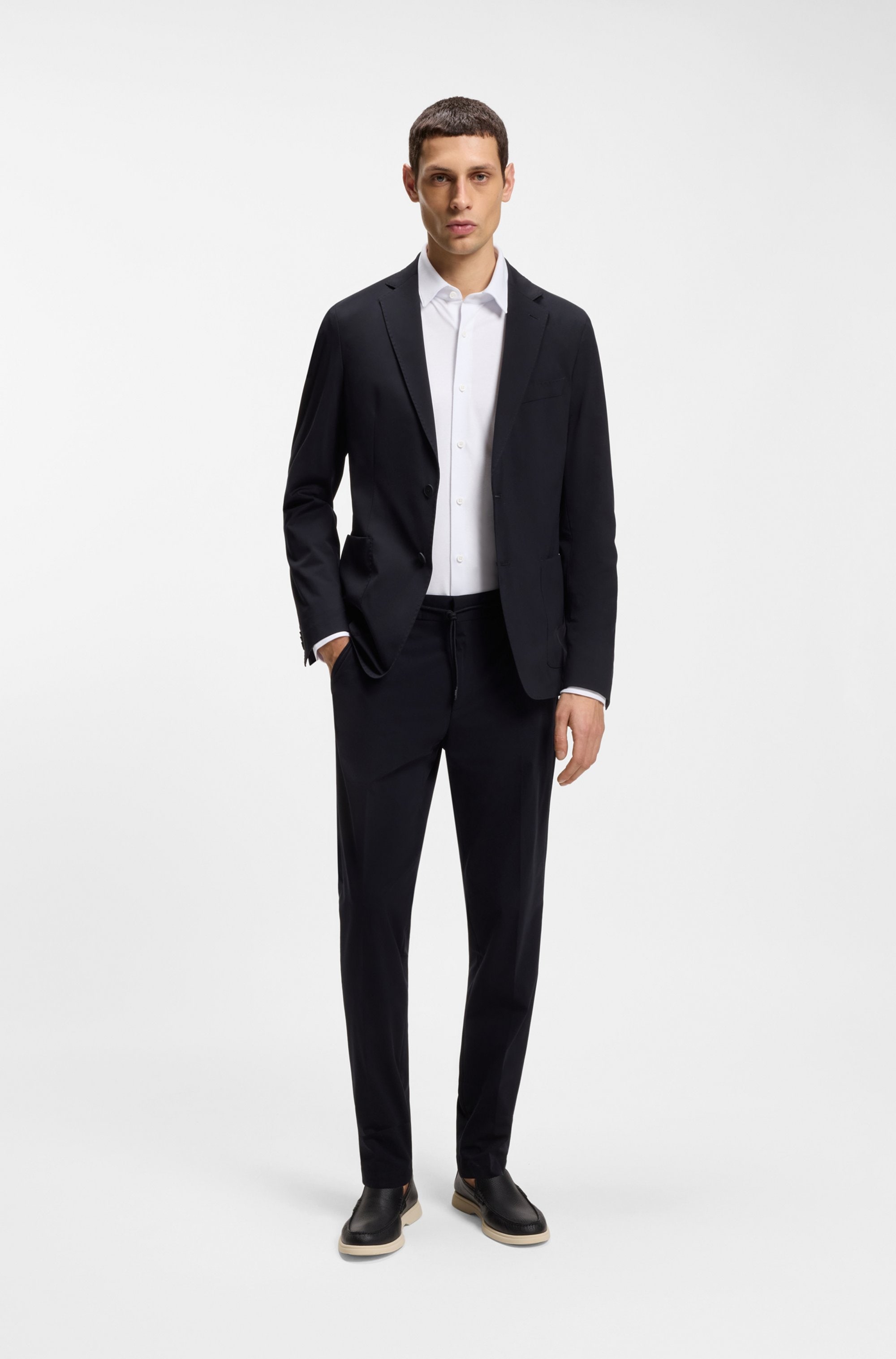 BOSS Businesshemd »HANK« Kentkragen, Slim Fit, Baumwoll-Mix mit Performance-Stretch