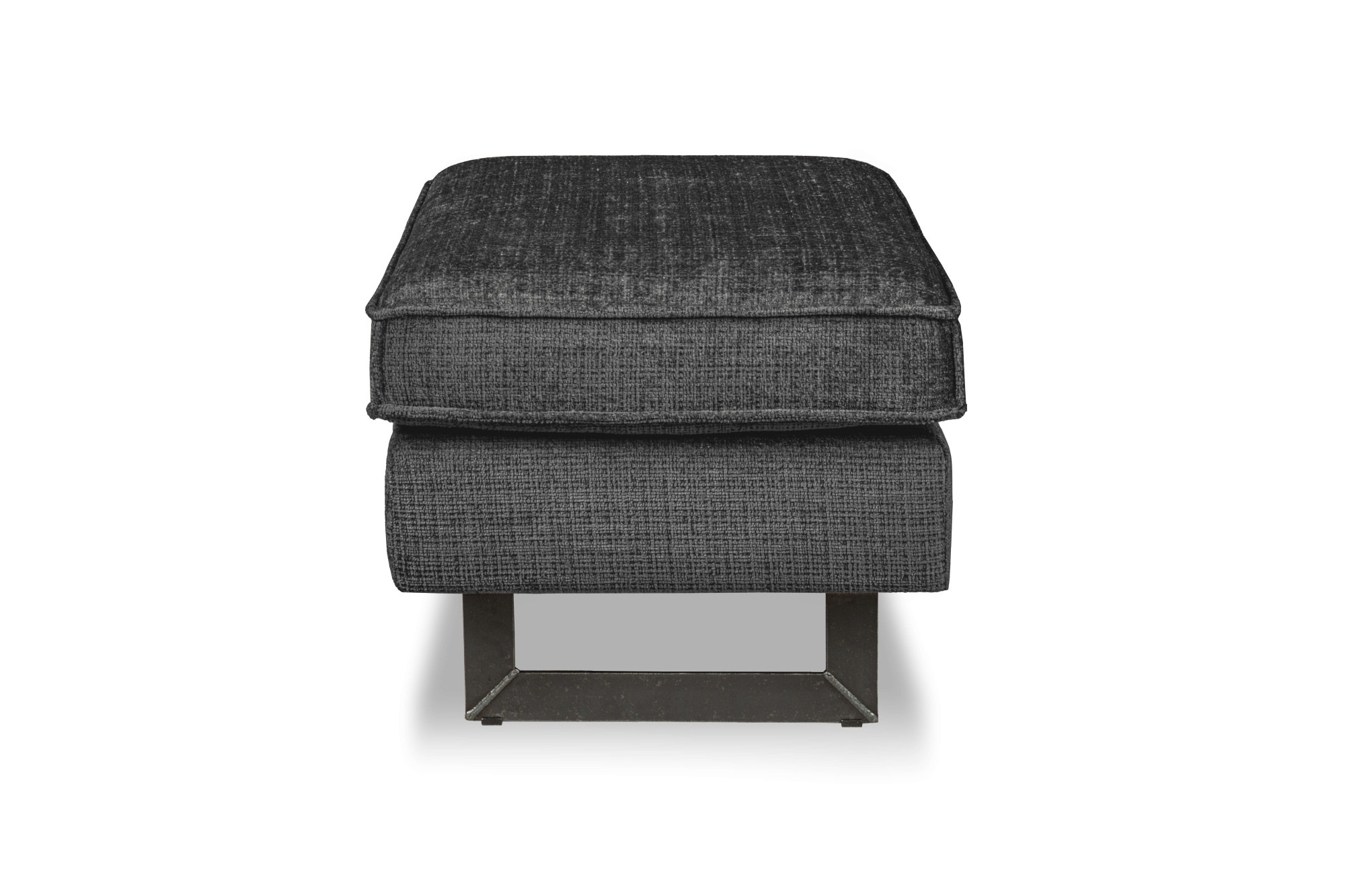 PLACES OF STYLE Polsterhocker »Pinto« mit Keder, Metallfüßen und auch in Cord Bezug erhältlich