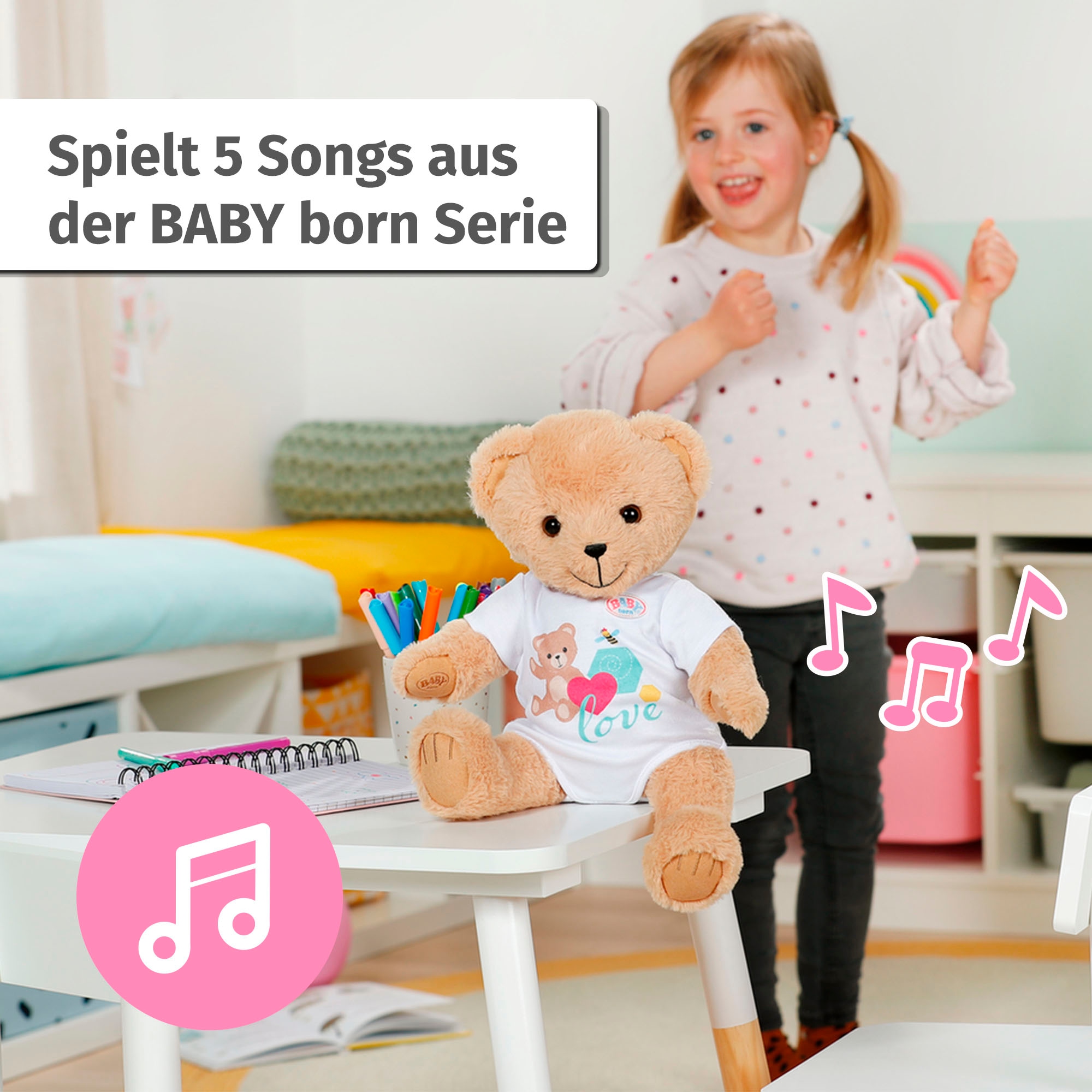 Baby Born Plüschfigur »Singender Teddy, Deutsch«